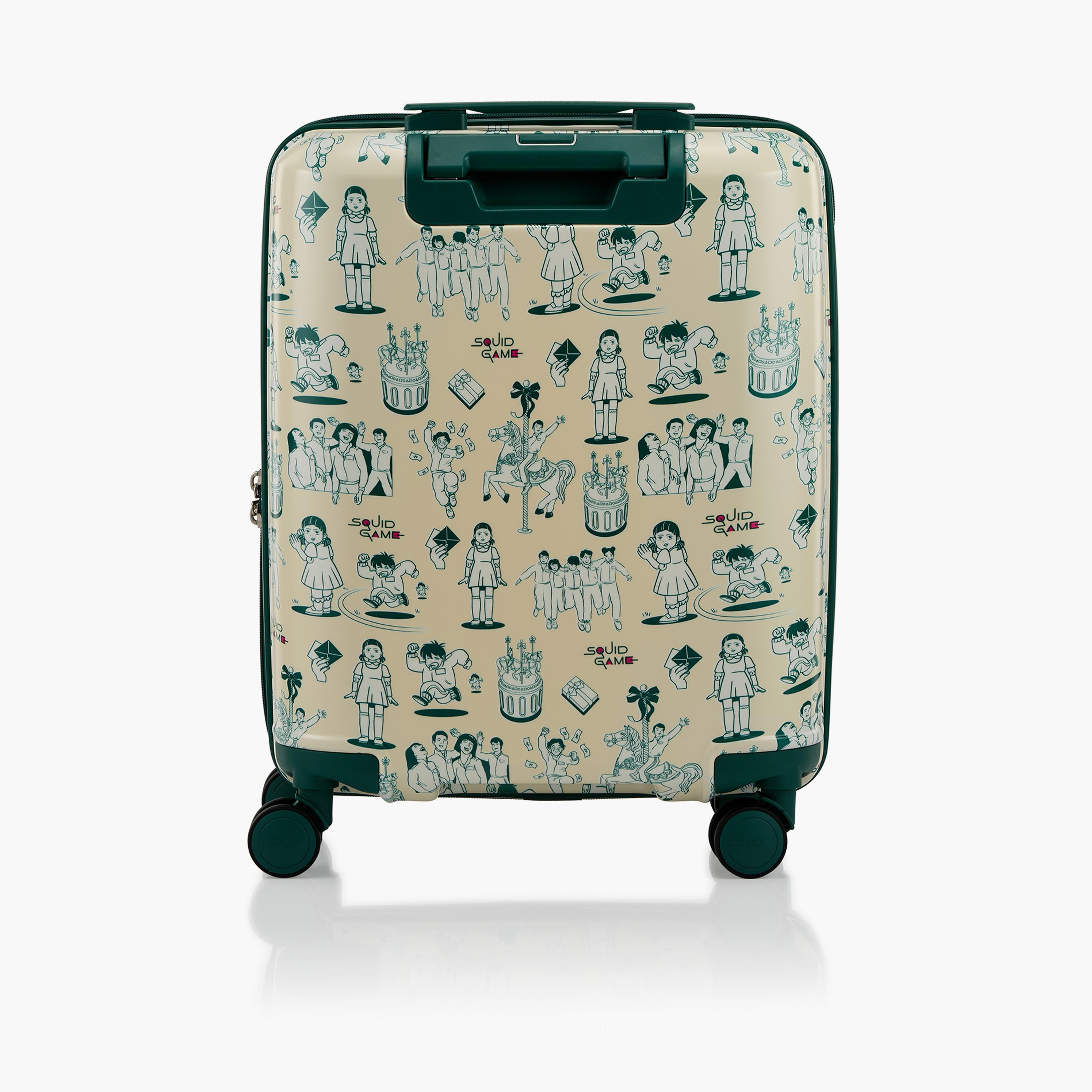 American Tourister Squid Games 52 CM Small Cabin Plastic Hardcase Four-Wheeler Luggage Bag with TSA Lock-travel-kidstrolleyandbags-image-7