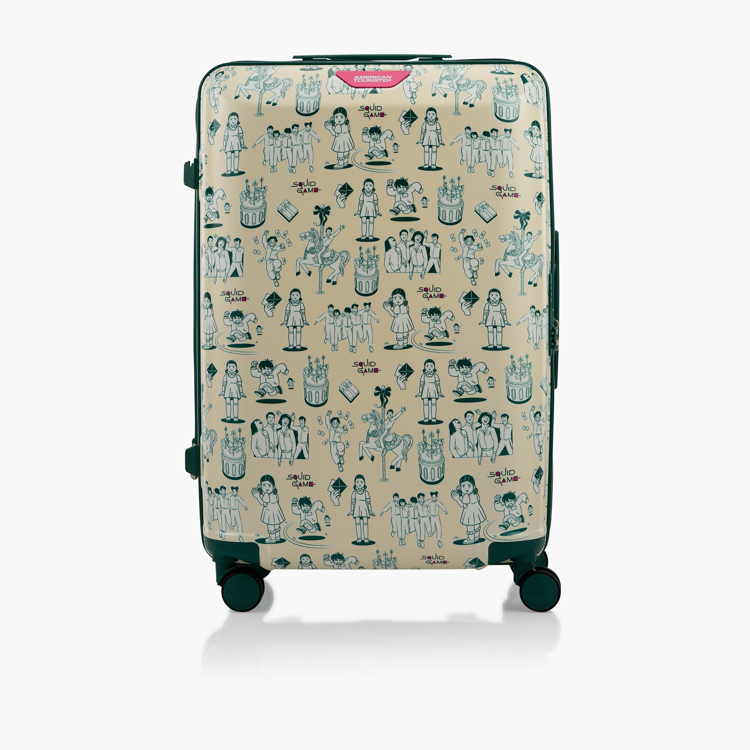 American Tourister Squid Games 67 CM Medium Check In Plastic Hardcase Four-Wheeler Luggage Bag with TSA Lock-travel-kidstrolleyandbags-image-4