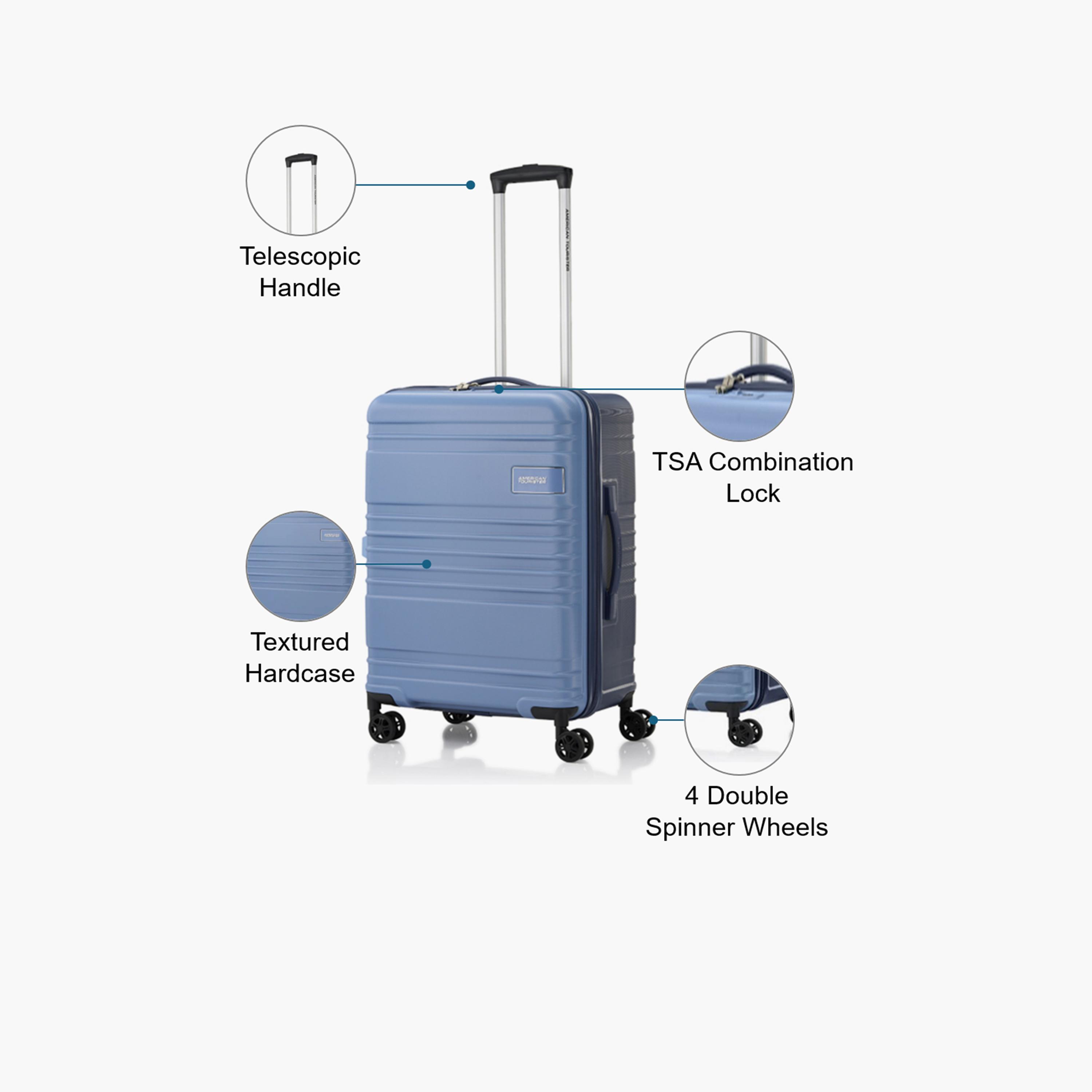 American Tourister Skylette 64 CM Medium Check In ABS Hardcase Four-Wheeler Luggage Bag with TSA Lock-travel-luggagesandbags-luggage-image-3
