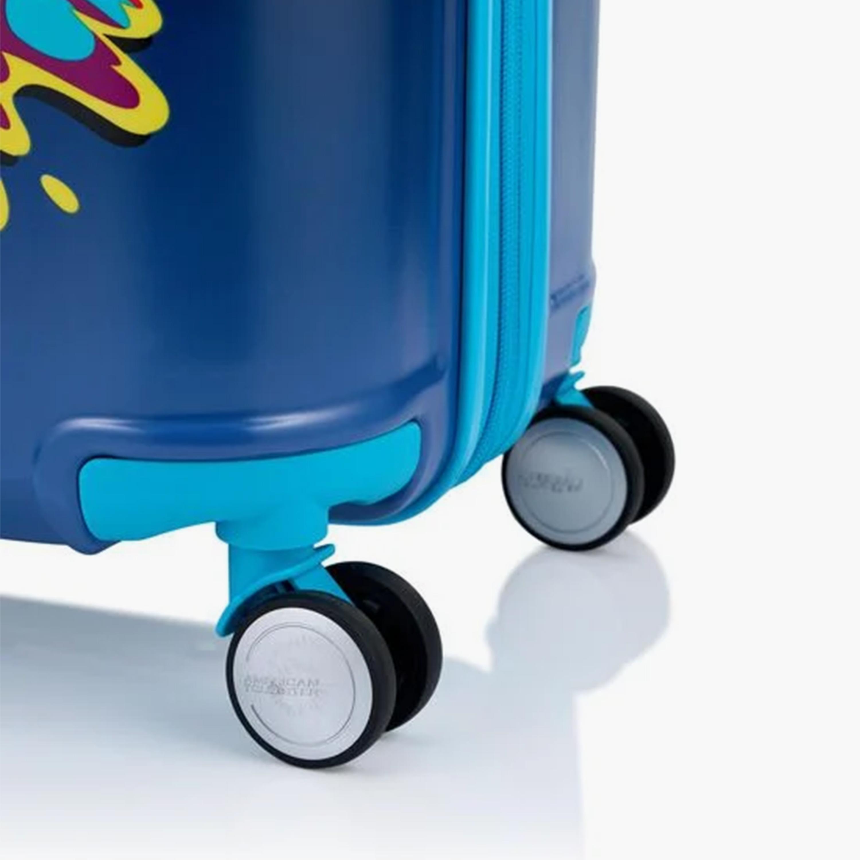 American Tourister Smurfs 52 CM Small Cabin Plastic Hardcase Four-Wheeler Luggage Bag with TSA Lock-travel-kidstrolleyandbags-image-10