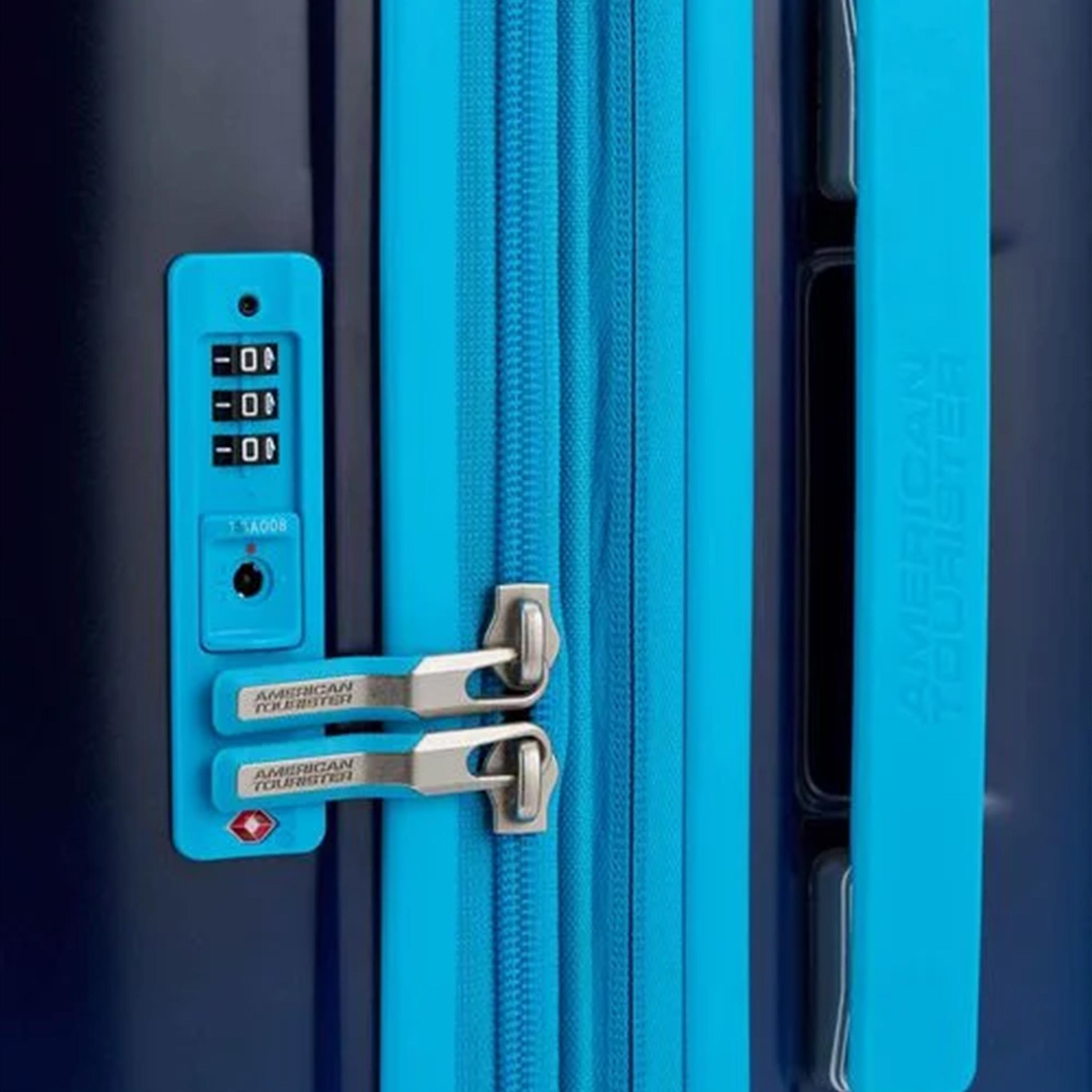American Tourister Smurfs 52 CM Small Cabin Plastic Hardcase Four-Wheeler Luggage Bag with TSA Lock-travel-kidstrolleyandbags-image-7