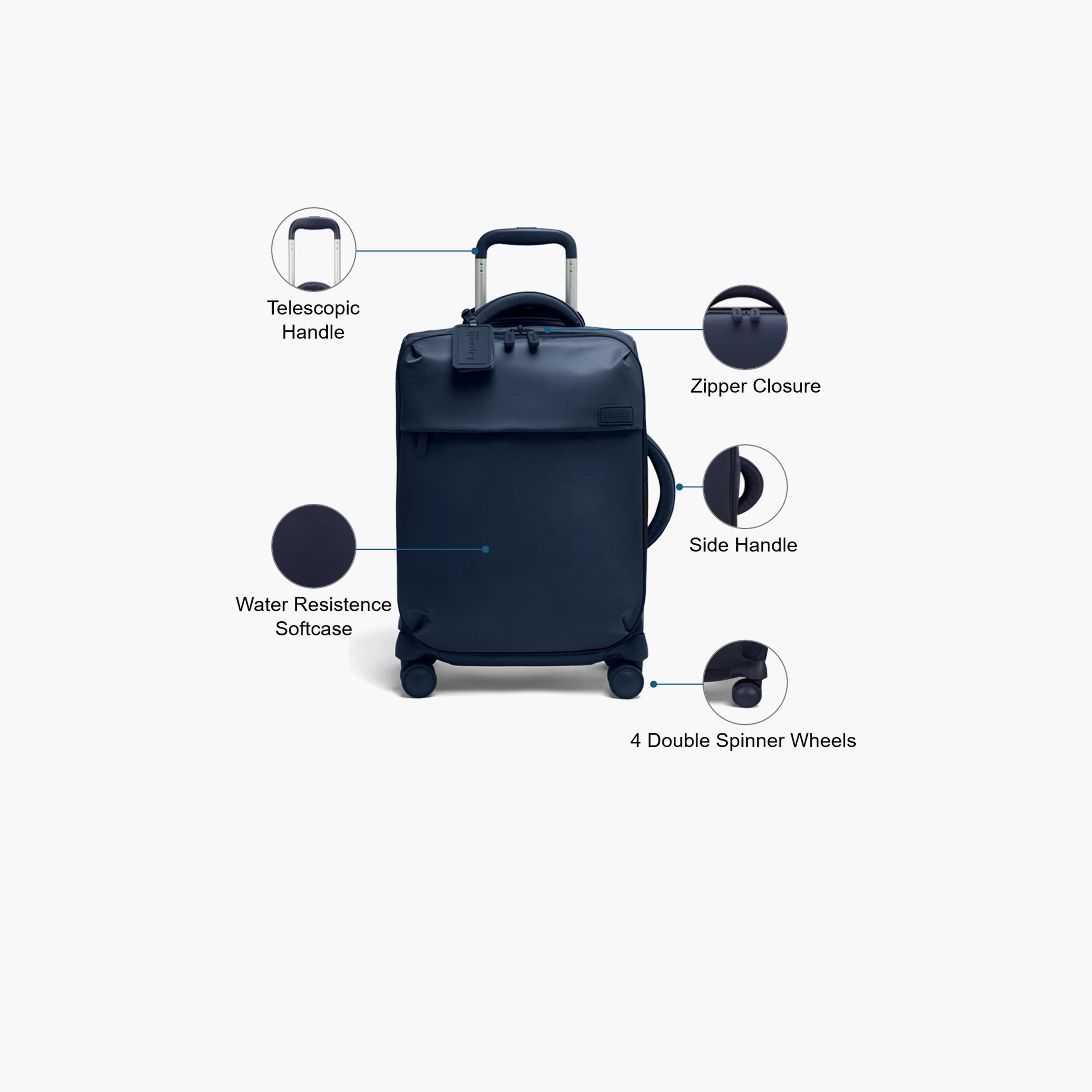 Lipault 55 CM Small Cabin Nylon Soft Sided 4-Wheeler Spinner Trolley Bag with TSA Lock-travel-luggagesandbags-luggage-image-3