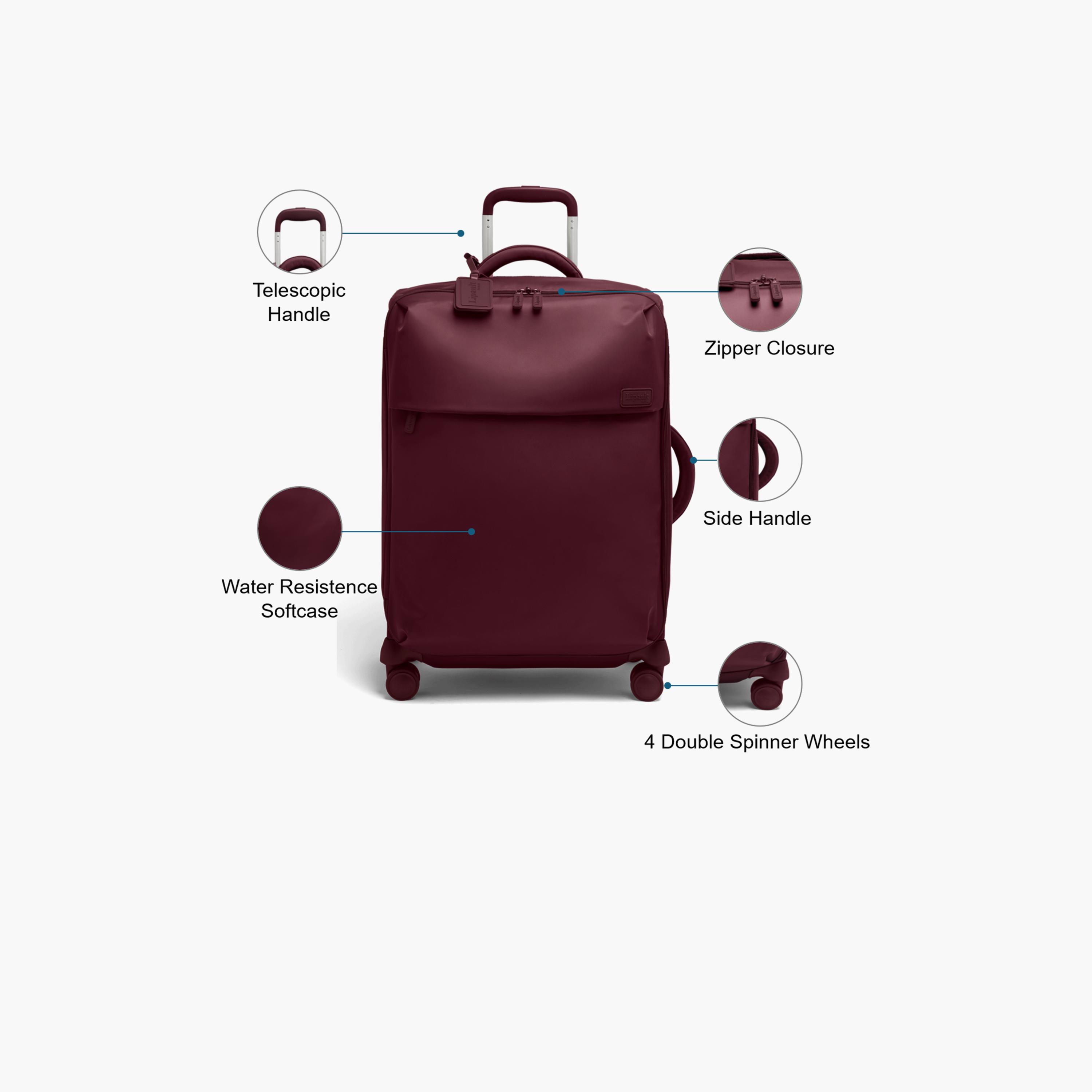 Lipault 63 CM Medium Check-in Nylon Soft Sided 4-Wheeler Spinner Trolley Bag with TSA Lock-travel-luggagesandbags-luggage-image-3