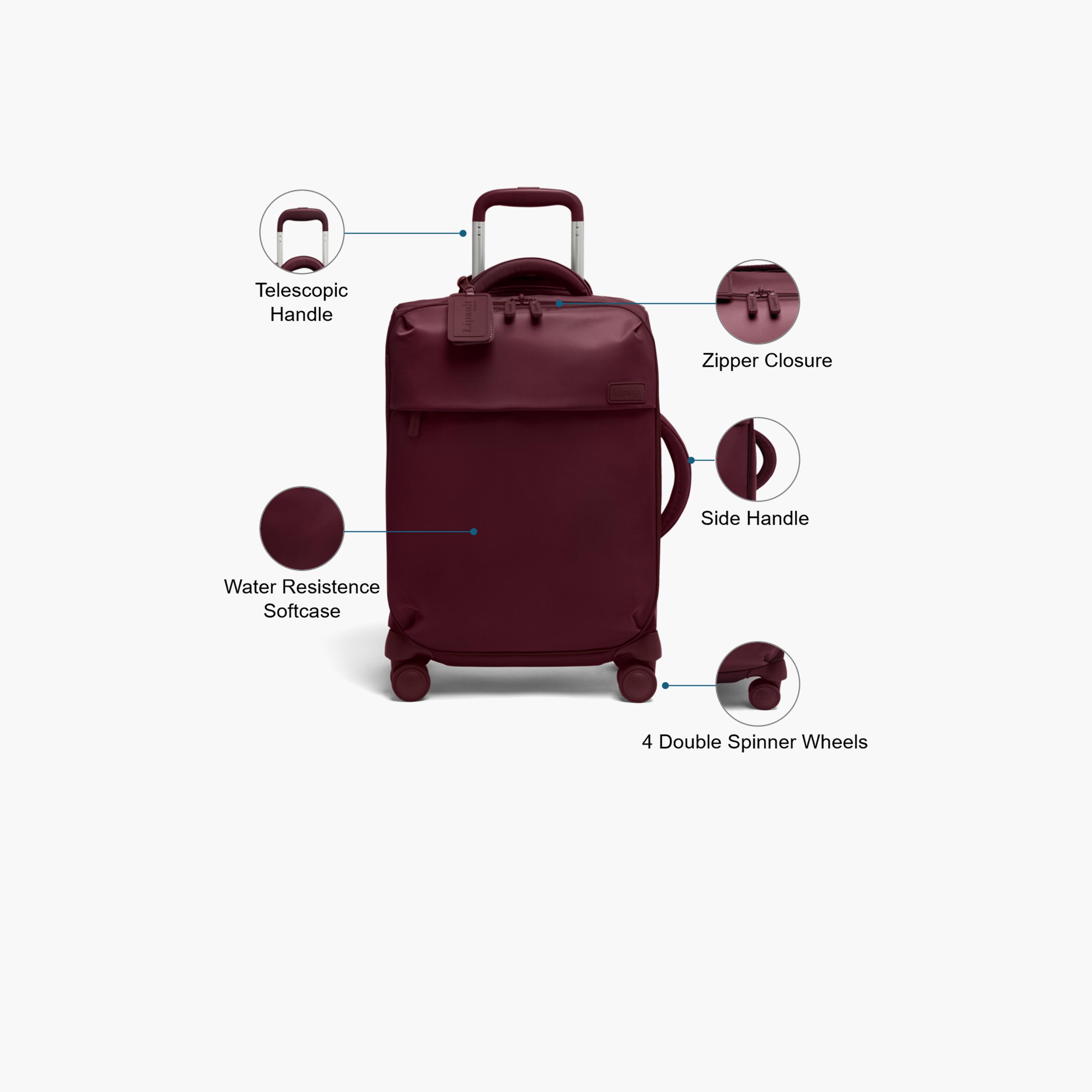 Lipault 55 CM Small Cabin Nylon Soft Sided 4-Wheeler Spinner Trolley Bag with TSA Lock-travel-luggagesandbags-luggage-image-3