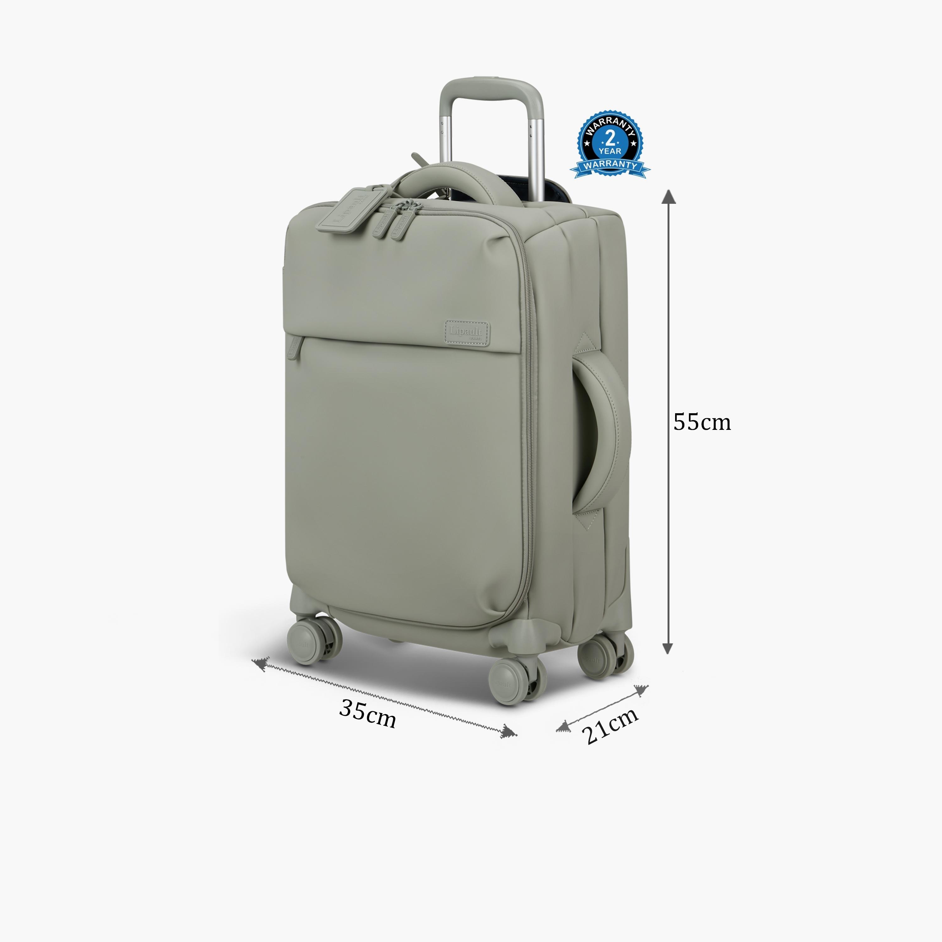 Lipault 55 CM Small Cabin PU Soft Sided 4-Wheeler Spinner Trolley Bag with TSA Lock-travel-luggagesandbags-luggage-image-2