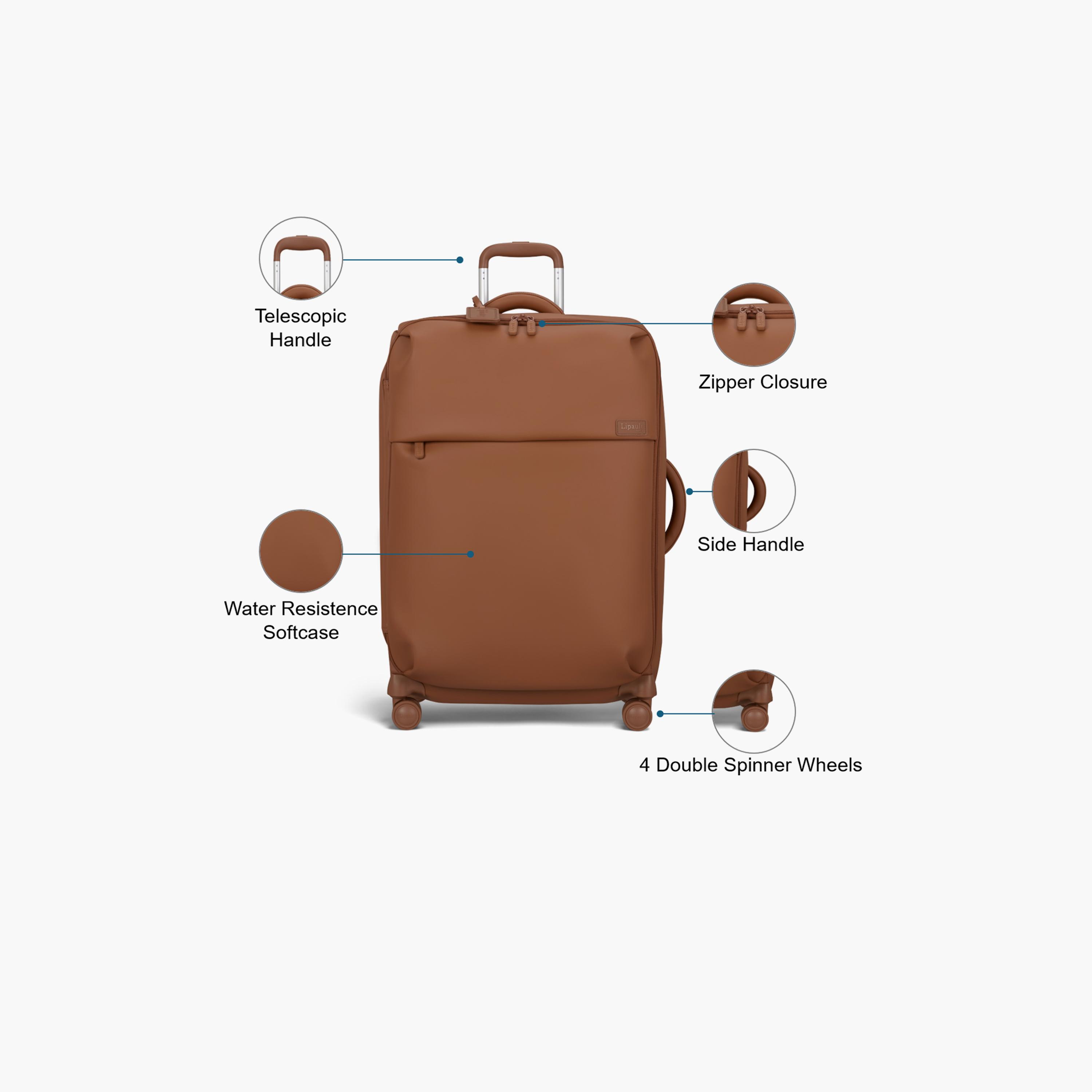 Lipault 70 CM Large Check-in PU Soft Sided 4-Wheeler Spinner Trolley Bag with TSA Lock-travel-luggagesandbags-luggage-image-3
