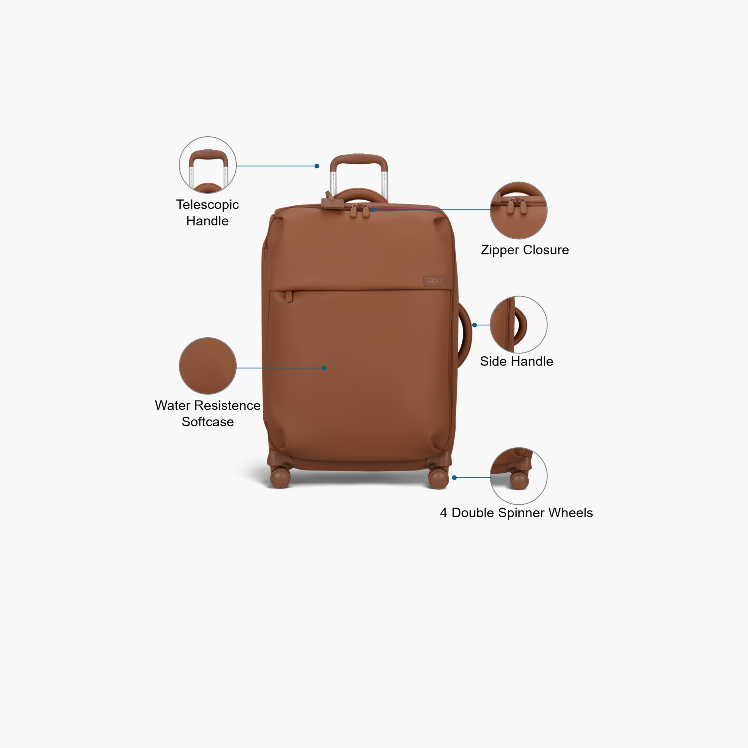 Lipault 63 CM Medium Check-in PU Soft Sided 4-Wheeler Spinner Trolley Bag with TSA Lock-travel-luggagesandbags-luggage-image-3