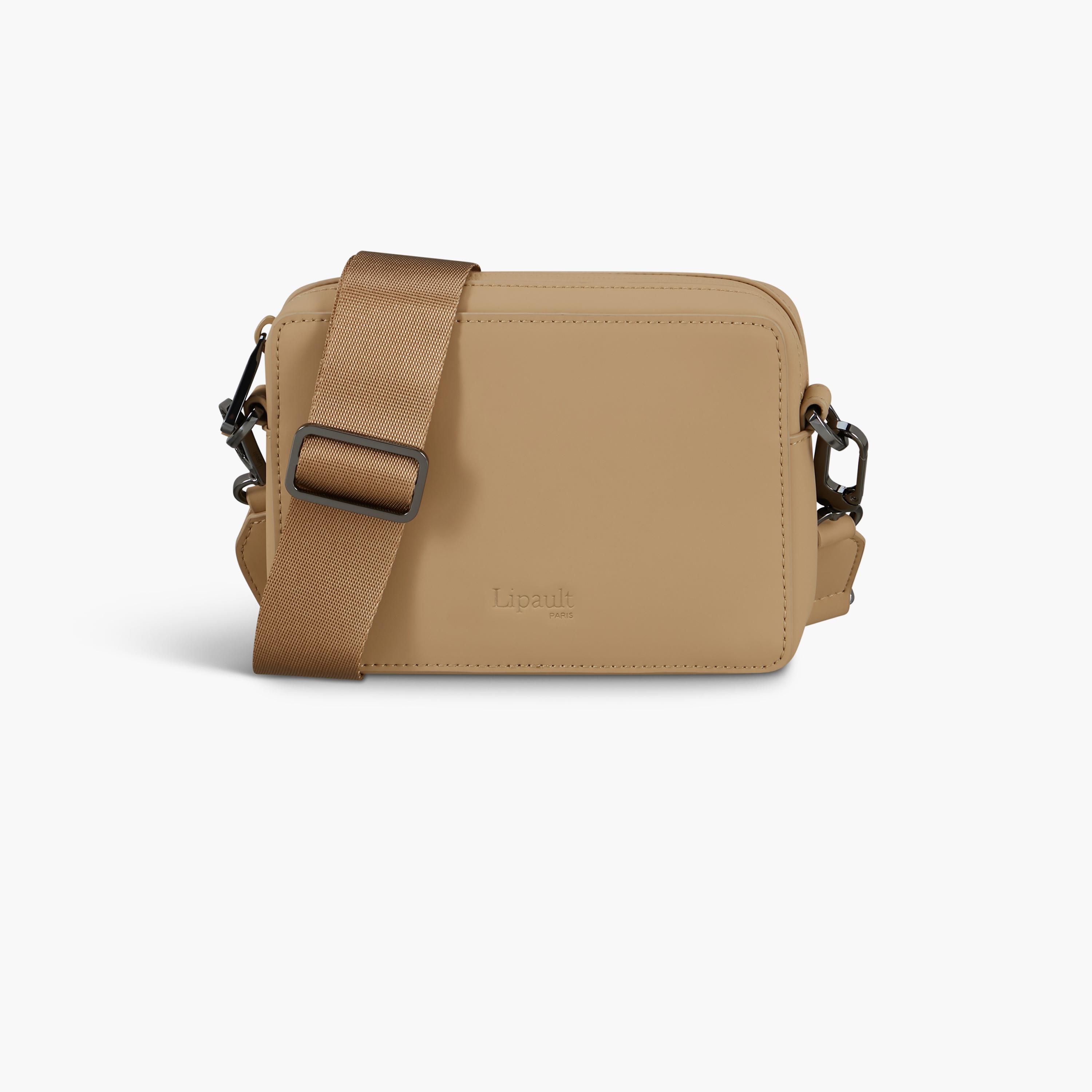 Lipault Solid Crossbody Bag with Zipper closure and Detachable Strap | 17 X 13 X 4 CM-men-bags-image-1