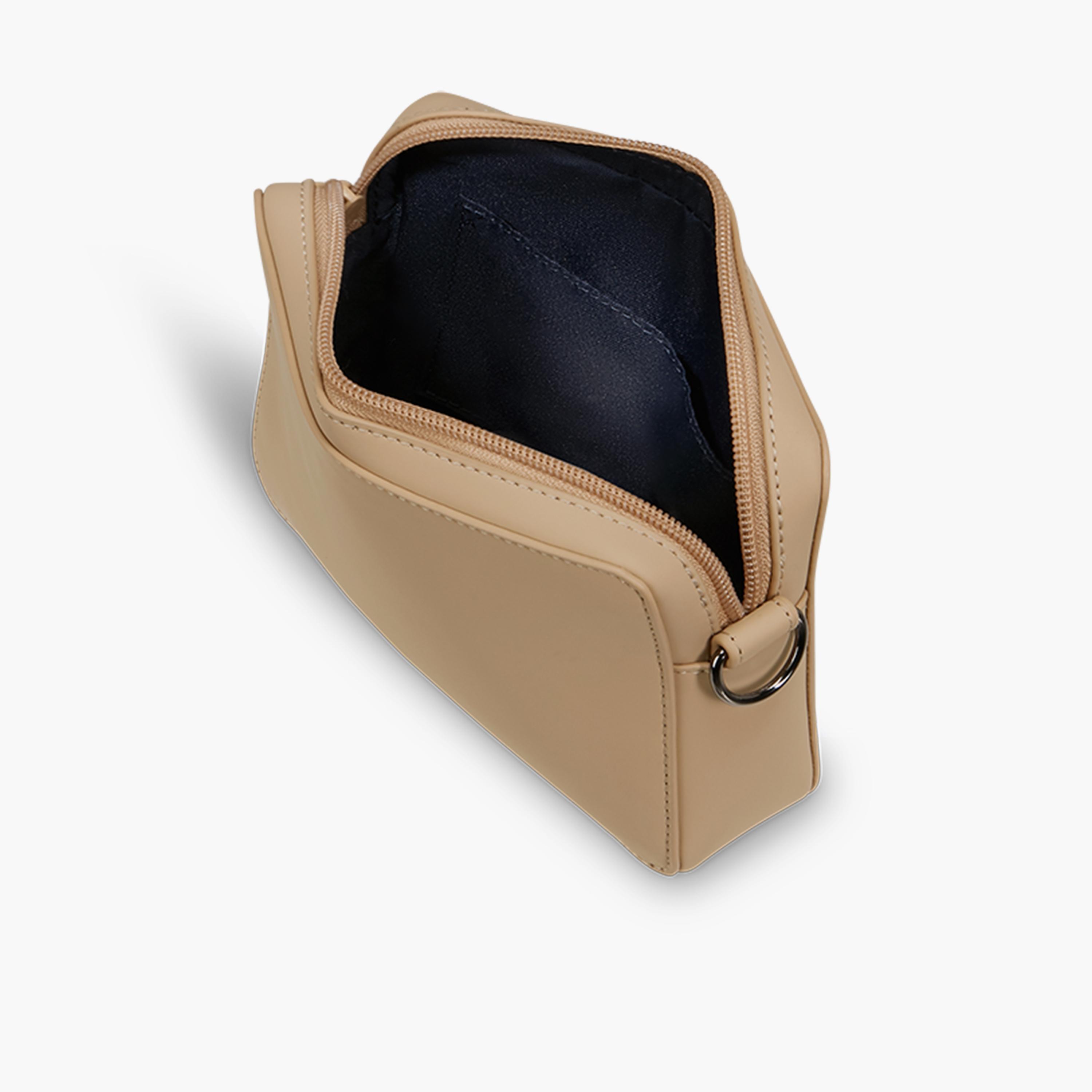 Lipault Solid Crossbody Bag with Zipper closure and Detachable Strap | 17 X 13 X 4 CM-men-bags-image-4