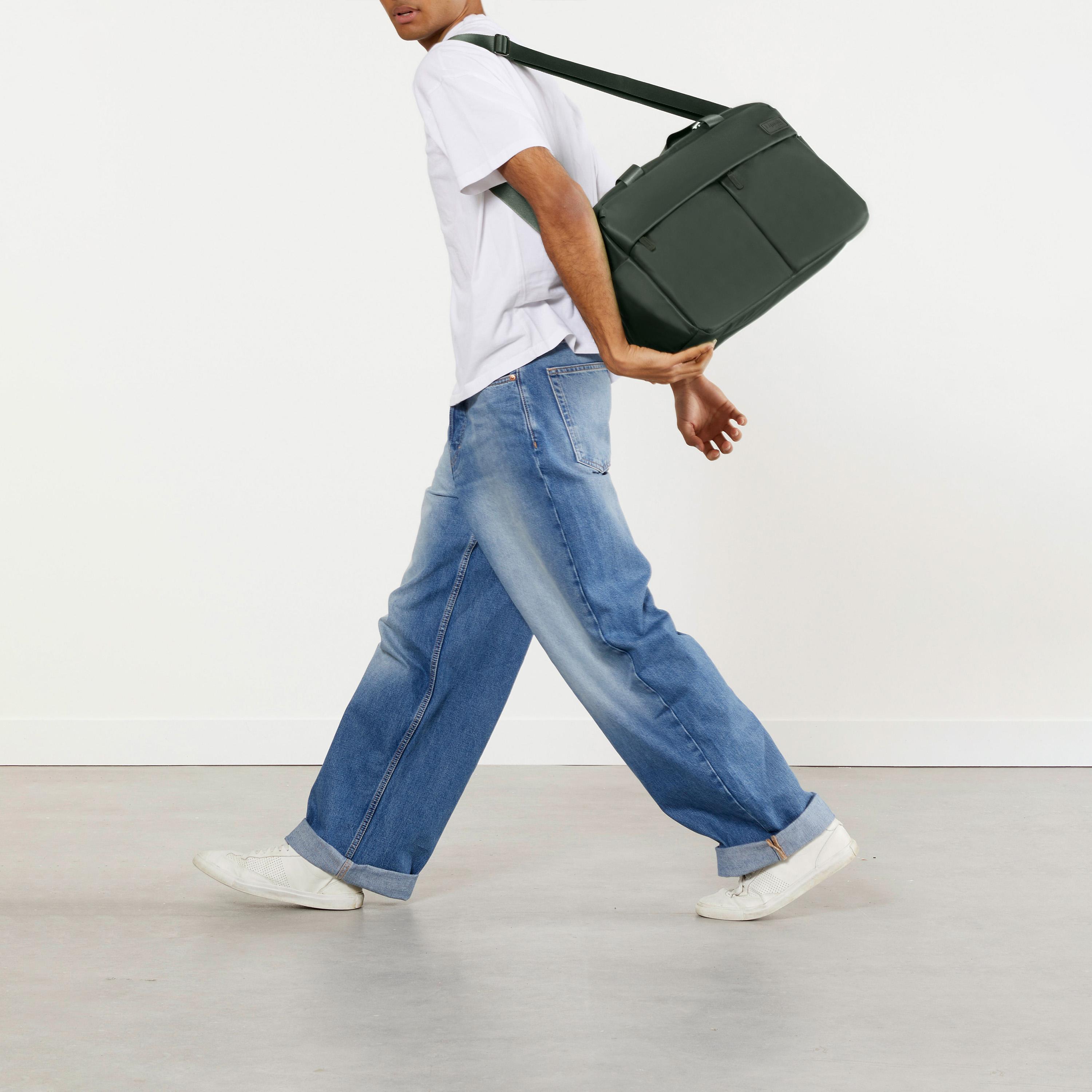 Lipault Solid Top Handle Duffel Bag with Zipper closure and Detachable Strap | 42.5 X 29 X 24 CM-travel-luggagesandbags-dufflebags-image-6
