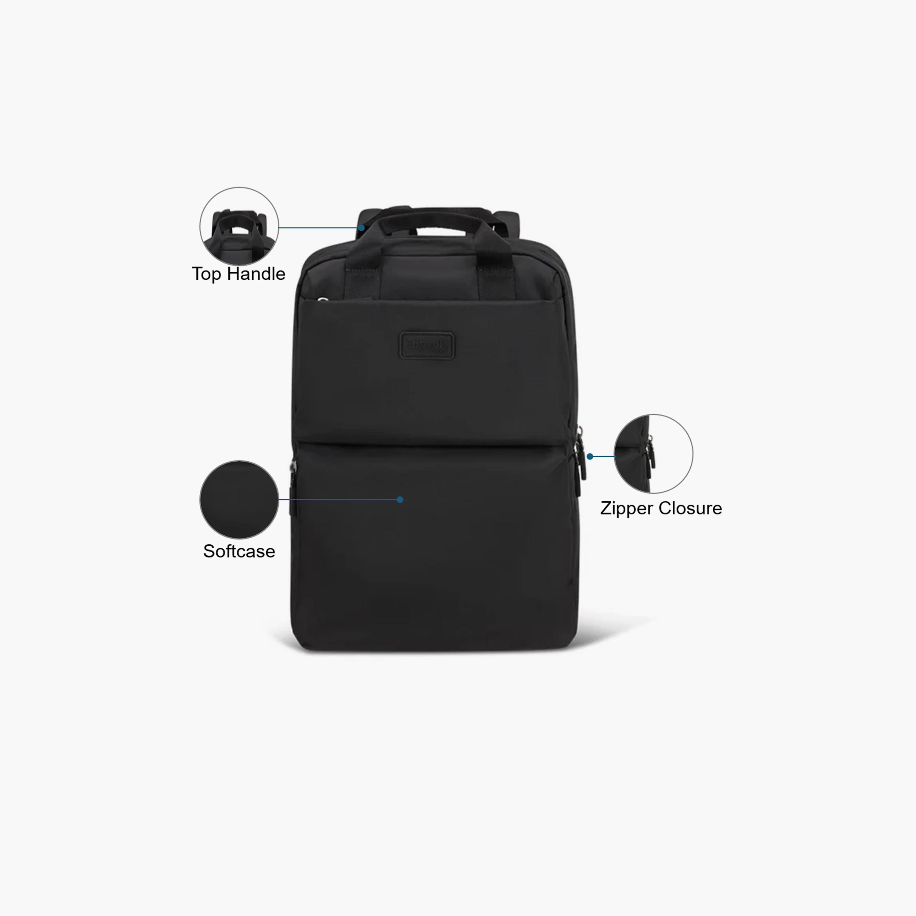 Lipault 23 L | 17 Inches Laptop Bag, Recycled Polyester, Adjustable Strap | P9509002-travel-luggagesandbags-backpacks-image-3