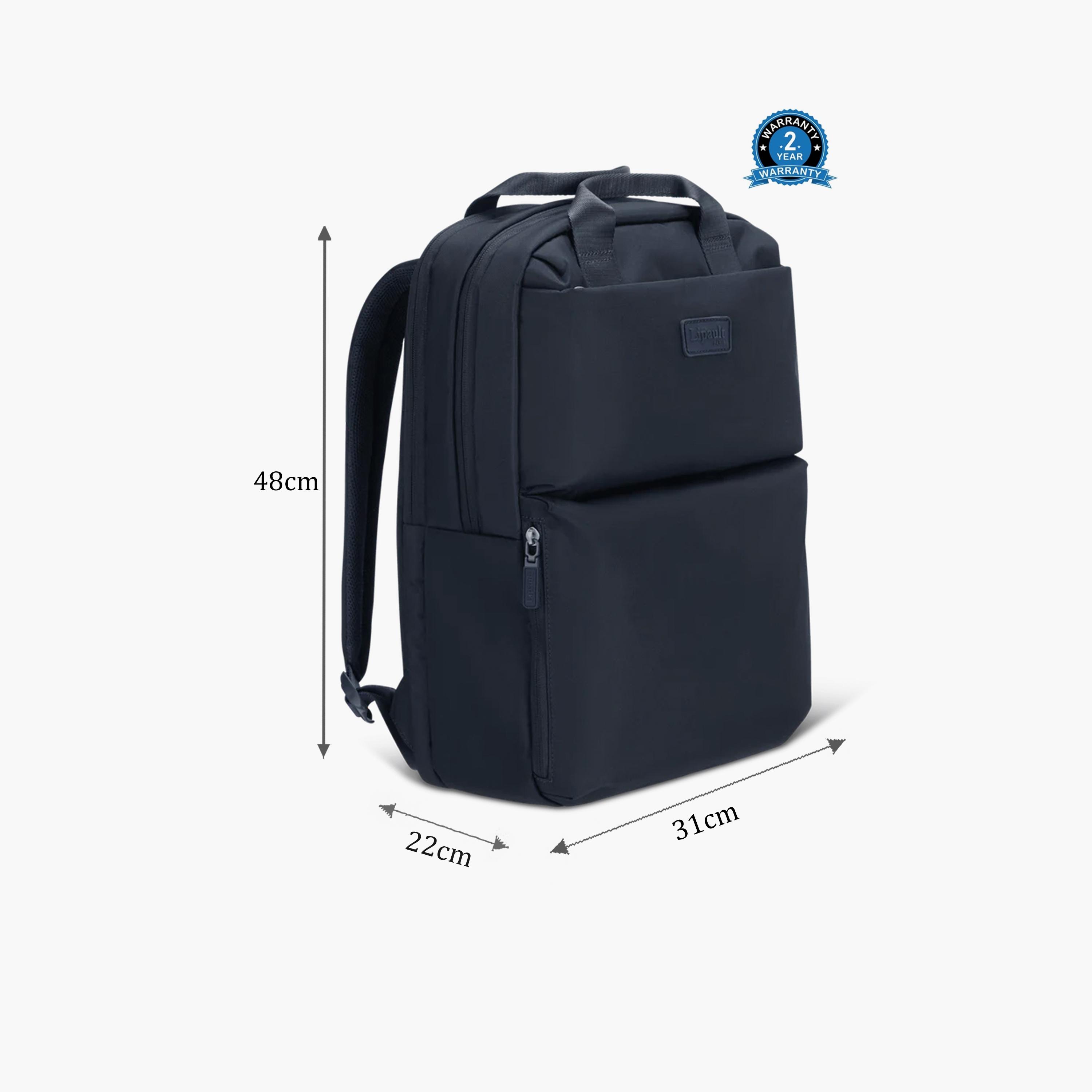 Lipault 23 L | 17 Inches Laptop Bag, Recycled Polyester, Adjustable Strap | P9501002-travel-luggagesandbags-backpacks-image-2