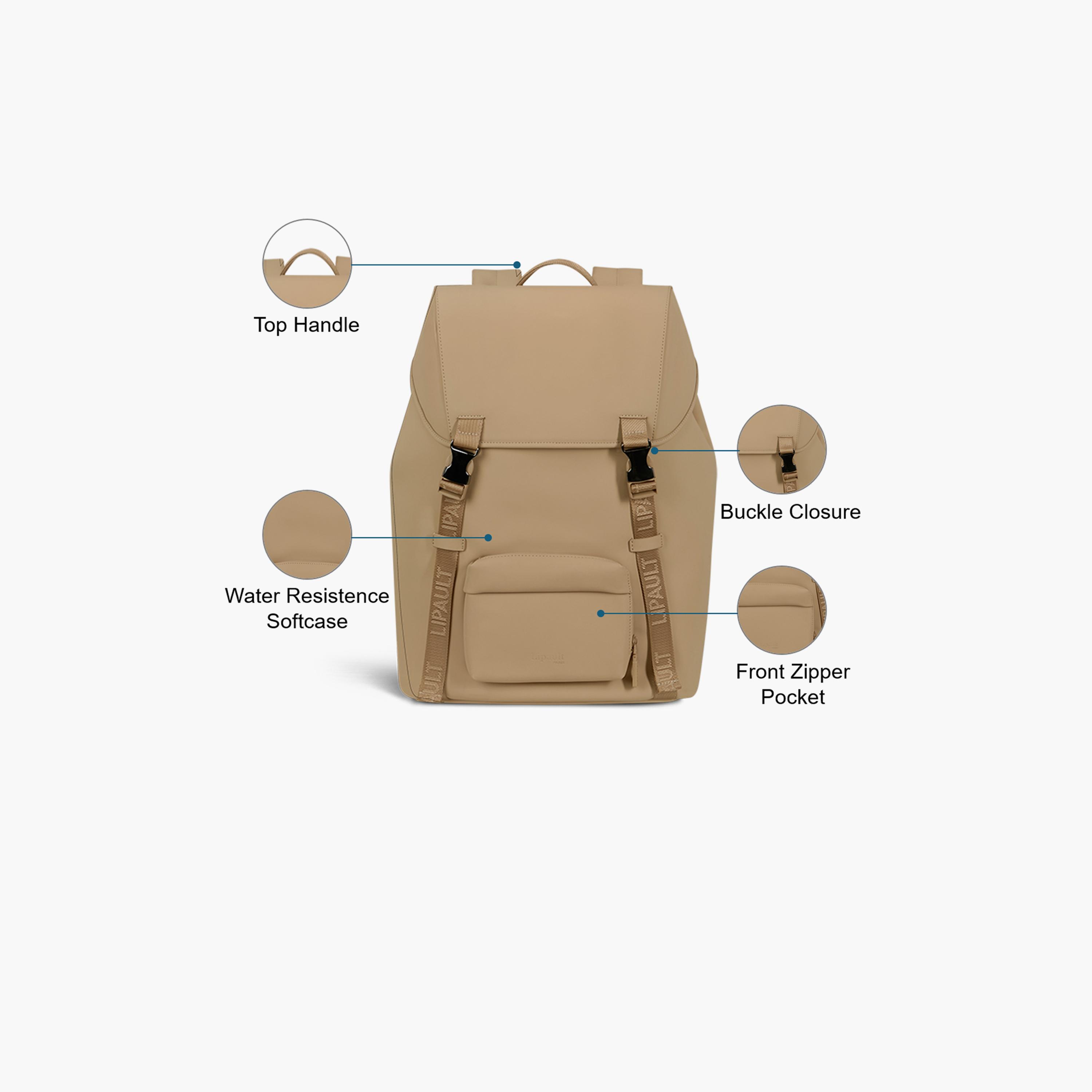 Lipault 24 L | 17 Inches Laptop Bag, Polyester, Adjustable Strap | P9075019-travel-luggagesandbags-backpacks-image-3