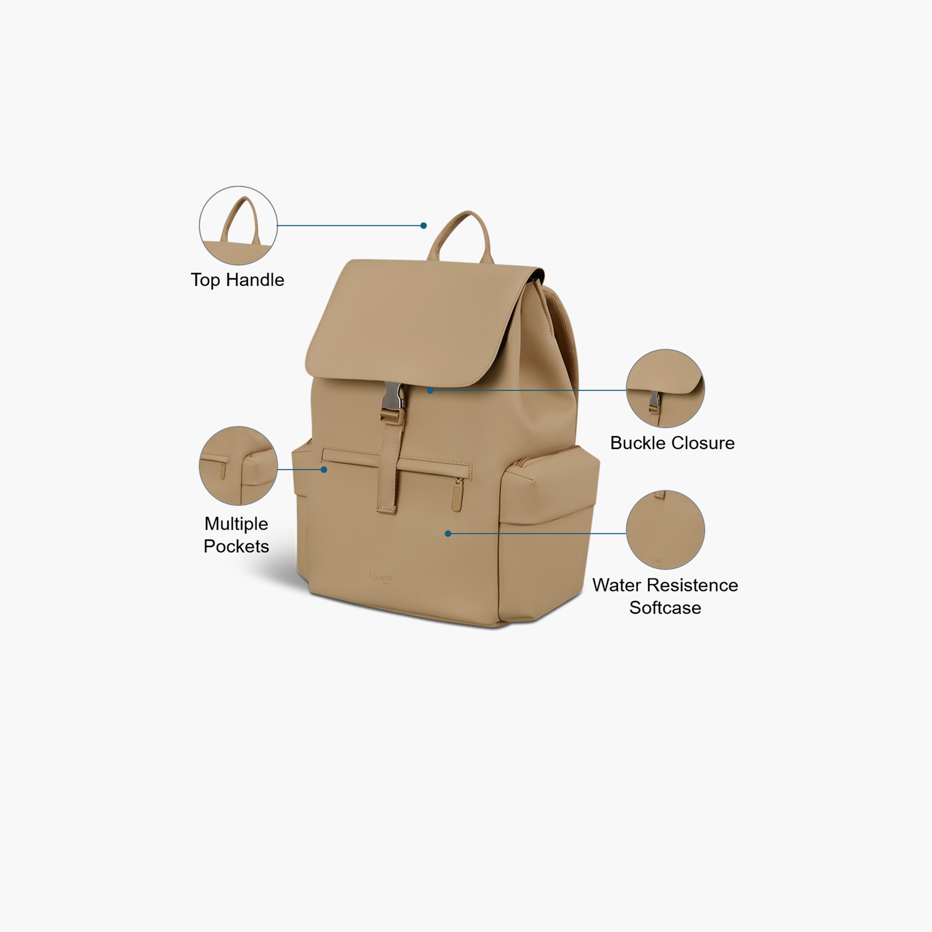 Lipault 23 L | 15.6 Inches Laptop Bag, Polyester, Adjustable Strap | P9075012-travel-luggagesandbags-backpacks-image-3