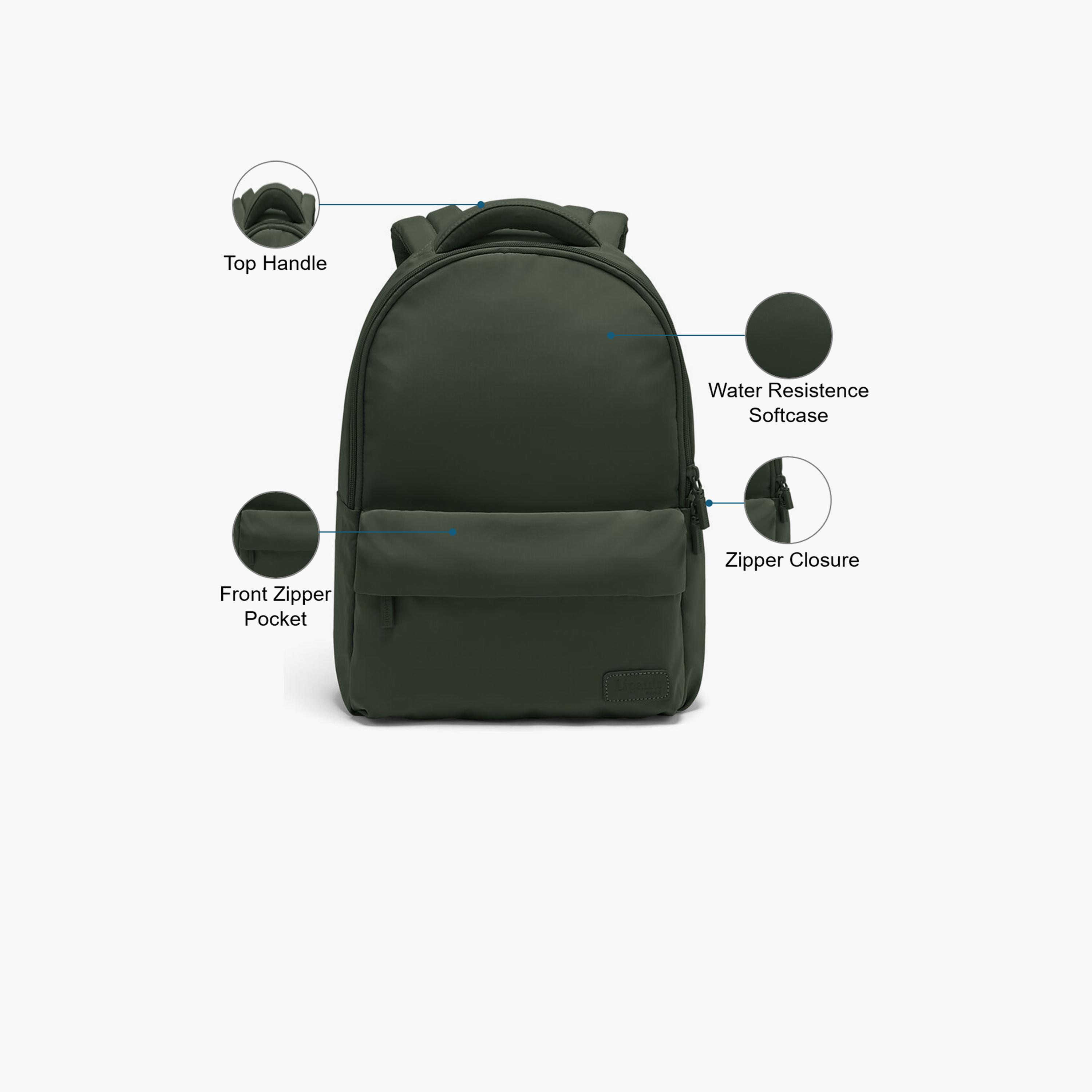 Lipault 21 L | 15 Inches Laptop Bag, Polyester, Adjustable Strap | P6144009-travel-luggagesandbags-backpacks-image-3