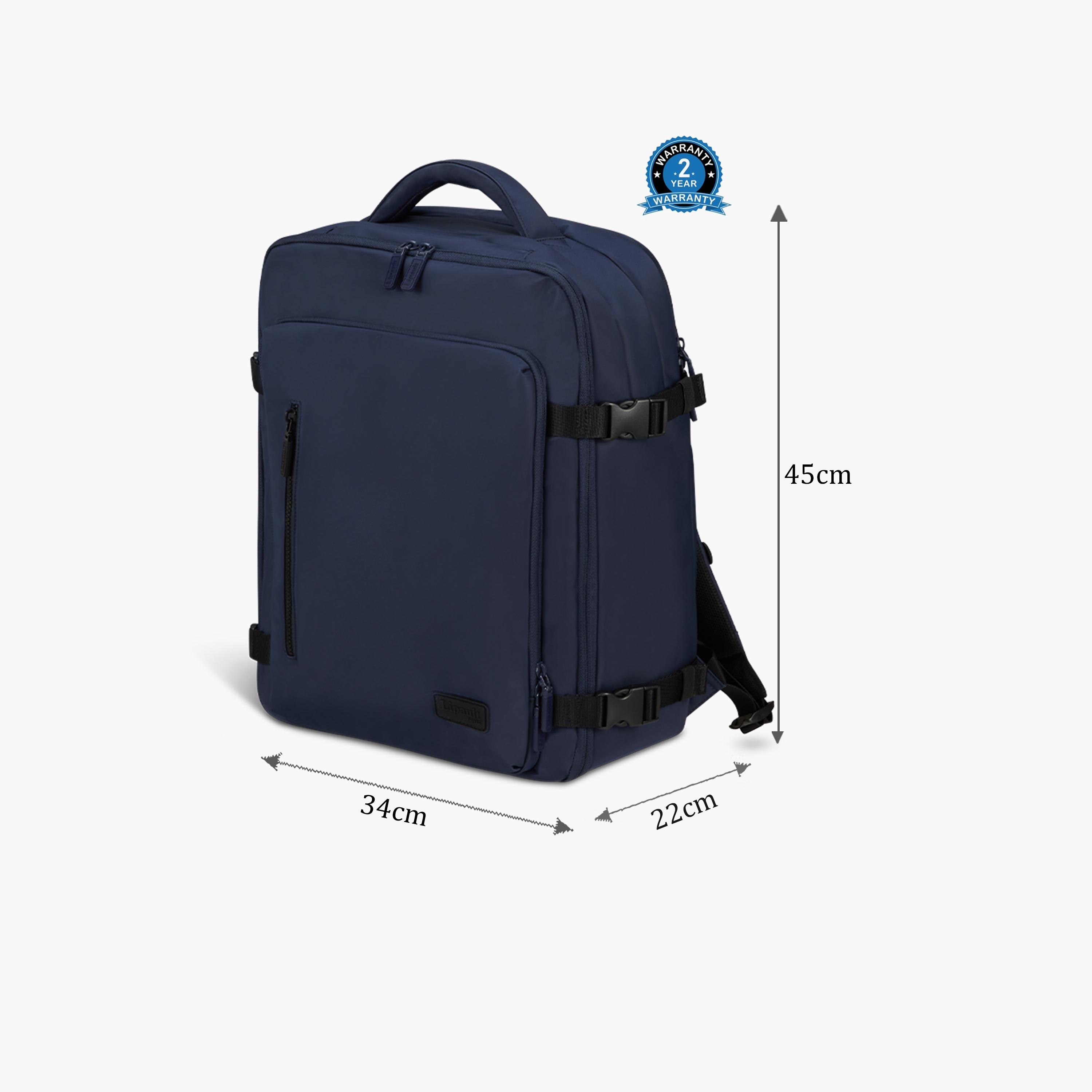 Lipault 31 L | 17 Inches Laptop Bag, Nylon, Adjustable Strap | P6132020-travel-luggagesandbags-backpacks-image-2