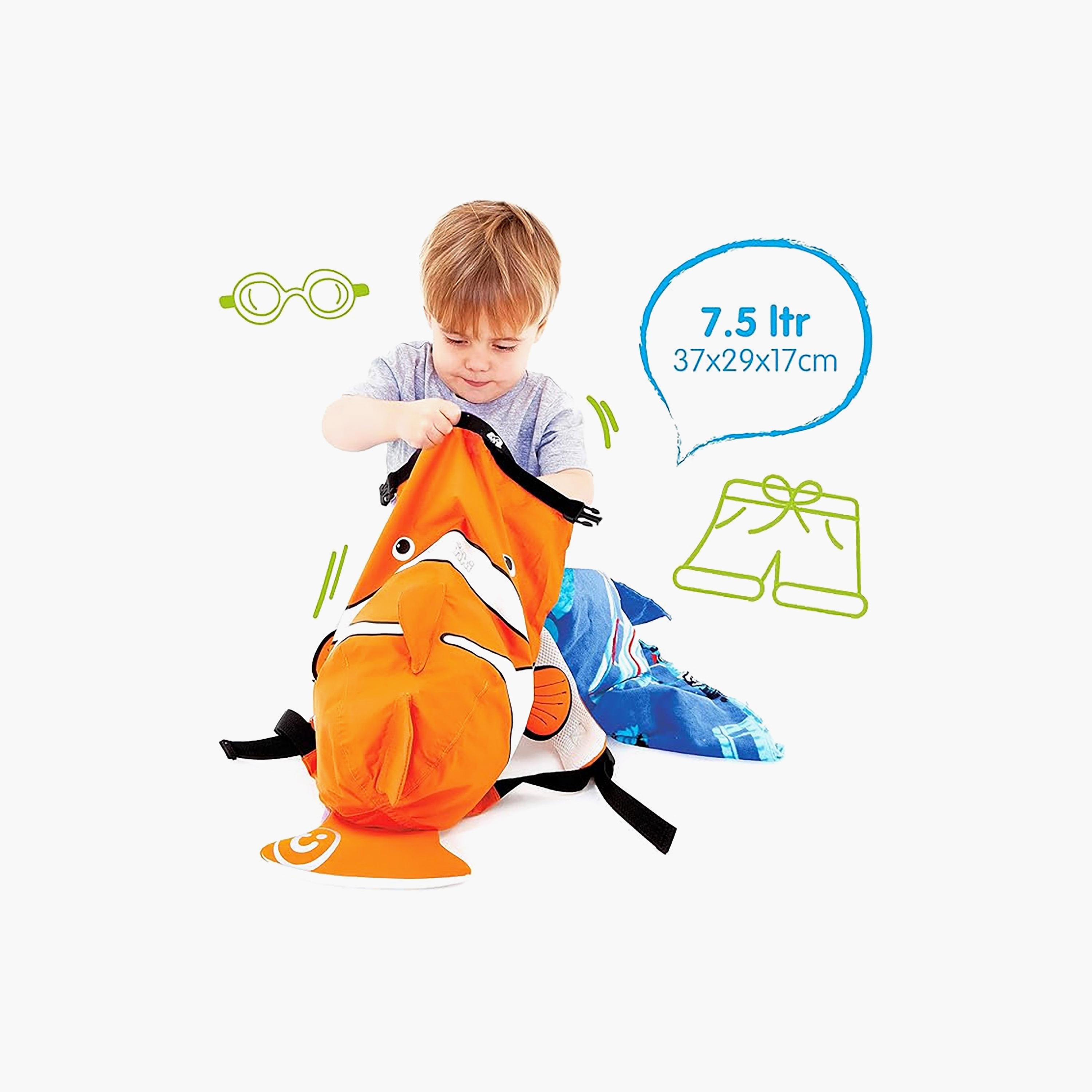 Trunki PaddlePak Coral the Tropical Fish Swim Bag - Orange-boys-accessories-bagsandbackpacks-image-2