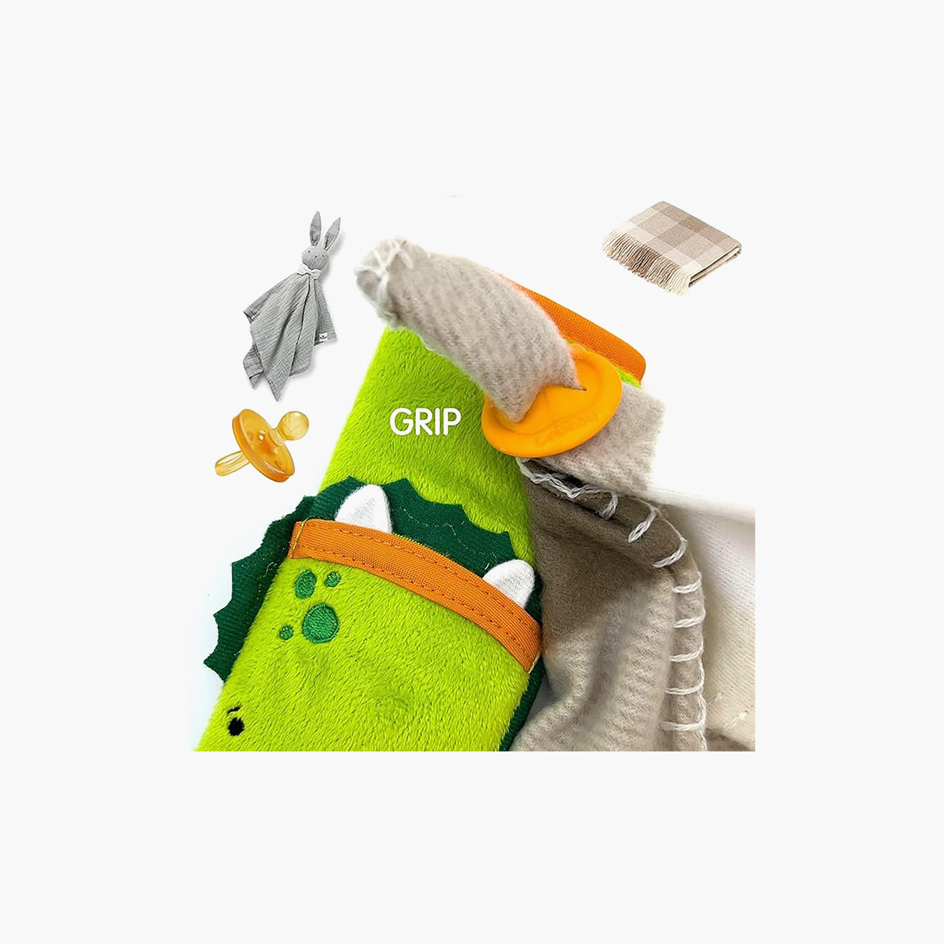 Trunki Car Seat Belt Pads - SnooziHedz Dudley Dino - Green-baby-gear-travelaccessories-image-4
