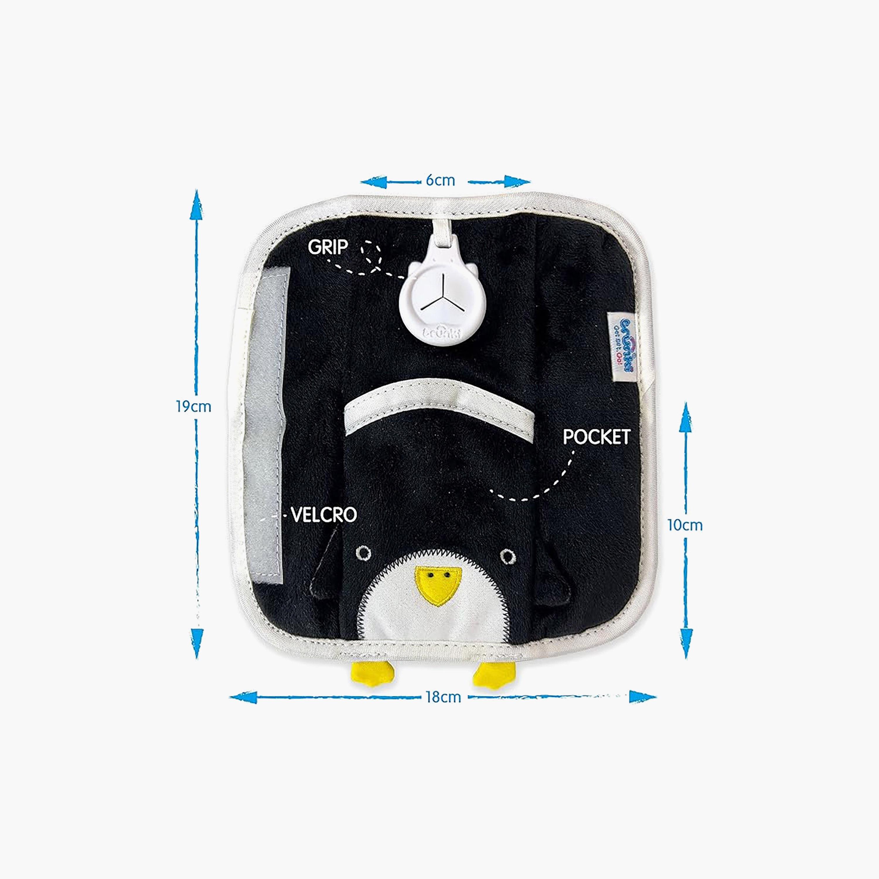 وسادات حزام أمان السيارة سنوزيهيدز بيبين بنجوين من ترانكي - أسود-baby-gear-travelaccessories-image-2