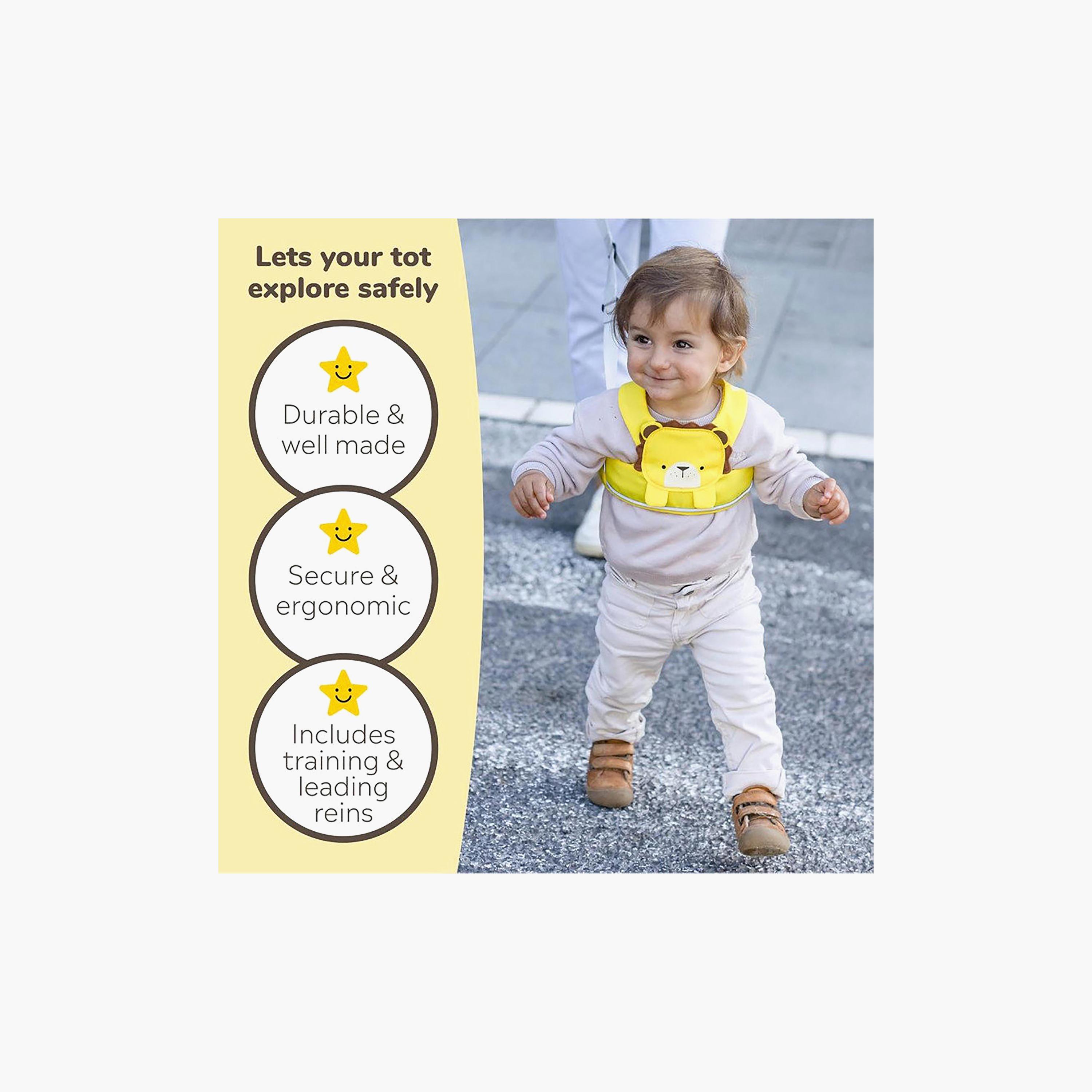 Trunki ToddlePak Walking Reins & Safety Harness - Felix Fox - Yellow-baby-healthandsafety-babyproofing-image-3
