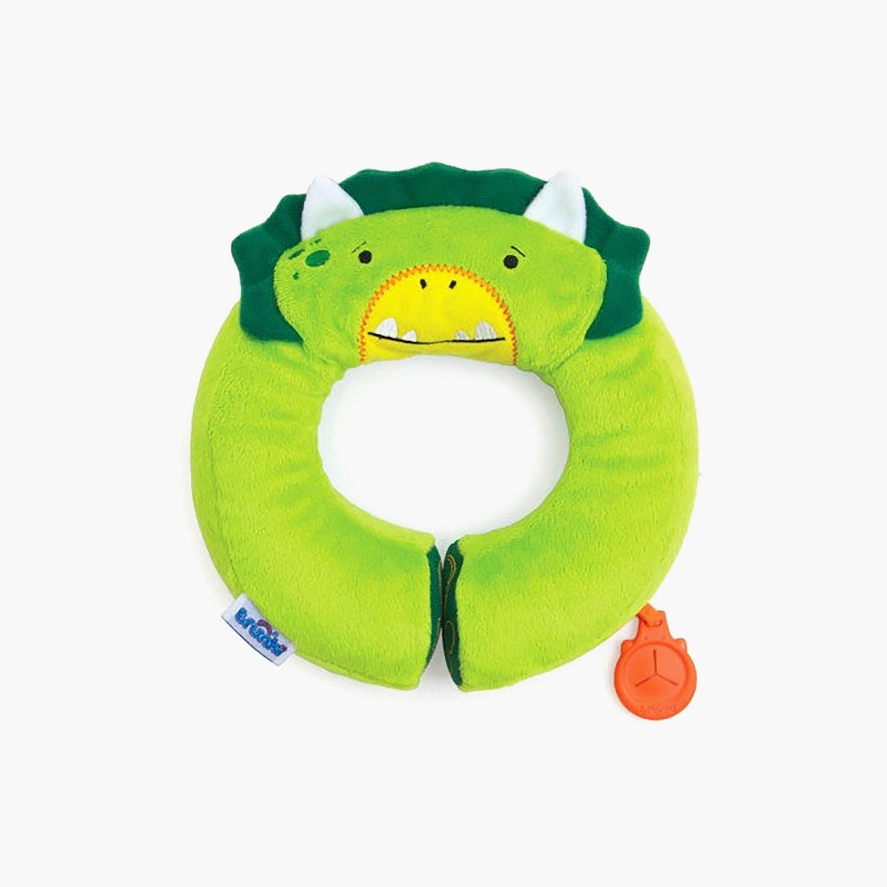 وسادة سفر للرقبة ودعم الذقن يوندي دودلي ديناصور من ترانكي - أخضر-baby-gear-travelaccessories-image-5
