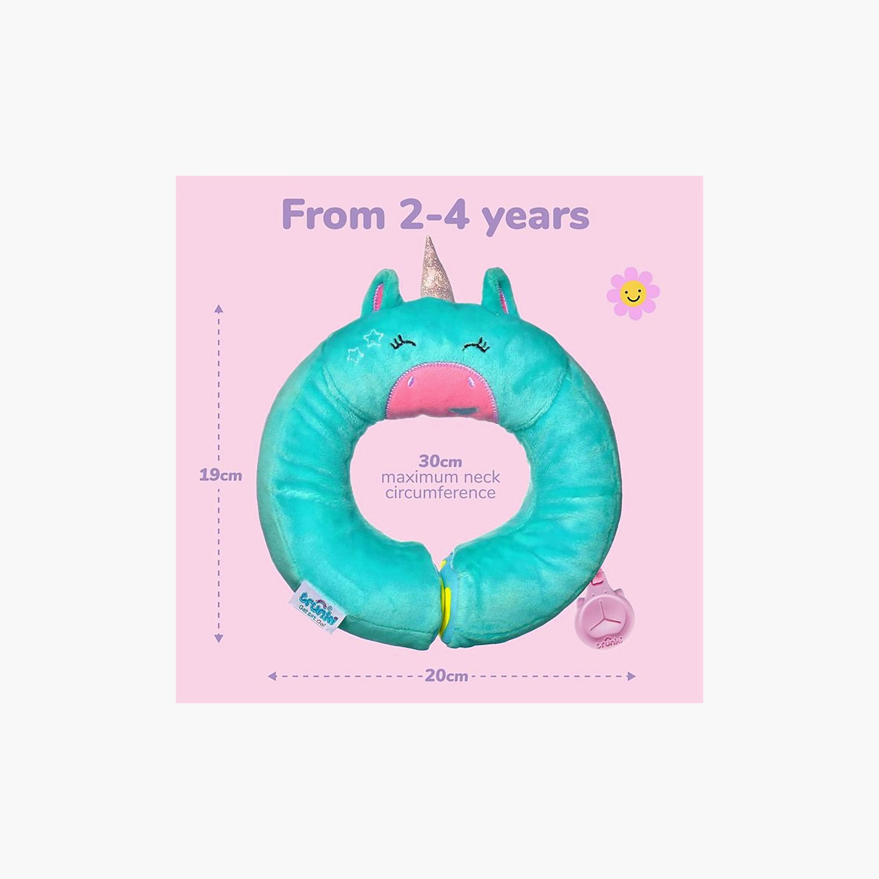 Trunki Travel Neck Pillow & Chin Support - Una Unicorn - Turquoise-baby-gear-travelaccessories-image-3