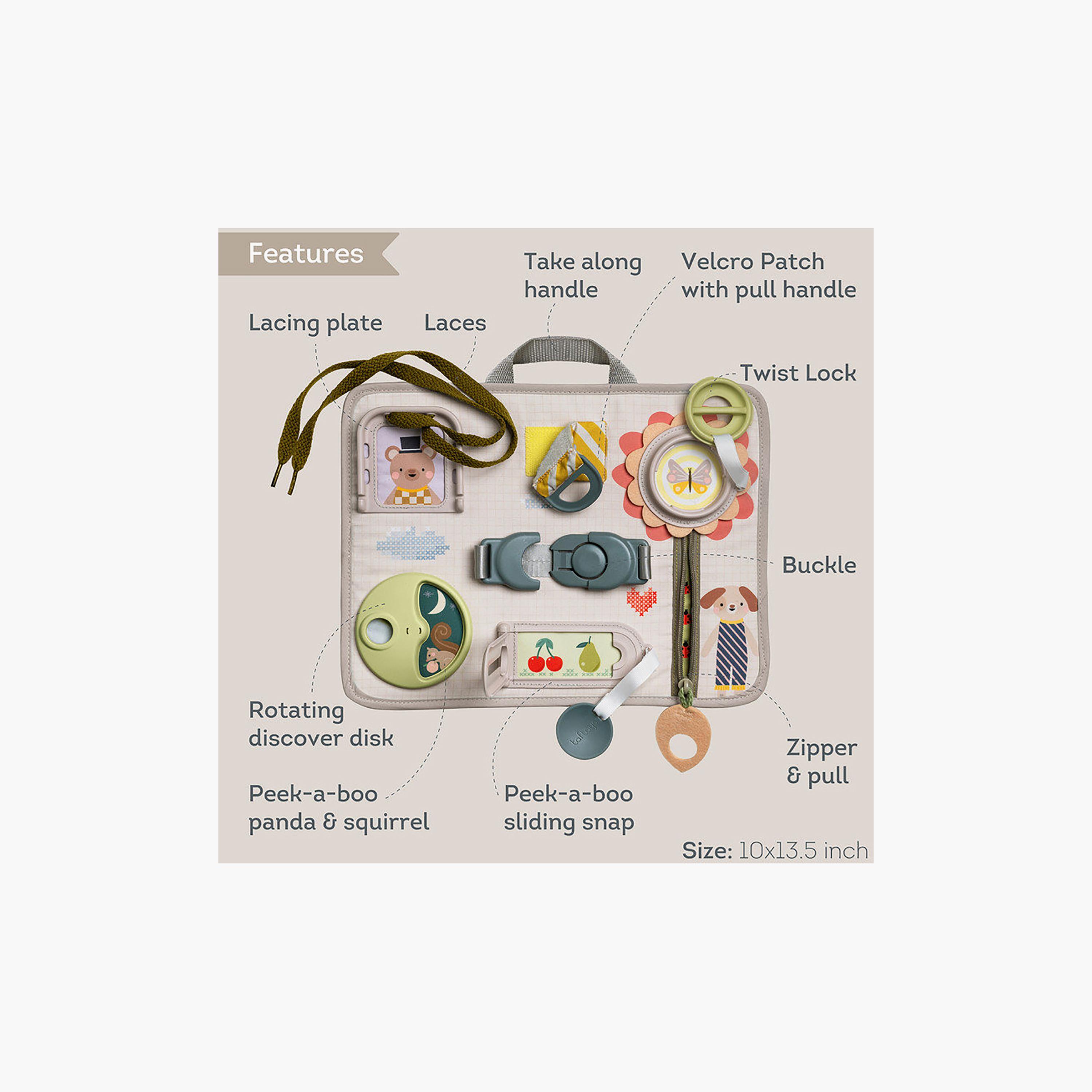 Taf Toys Easier Learning Snap'n Learn Activity Board-toys-indoortoys-boardgames-image-2