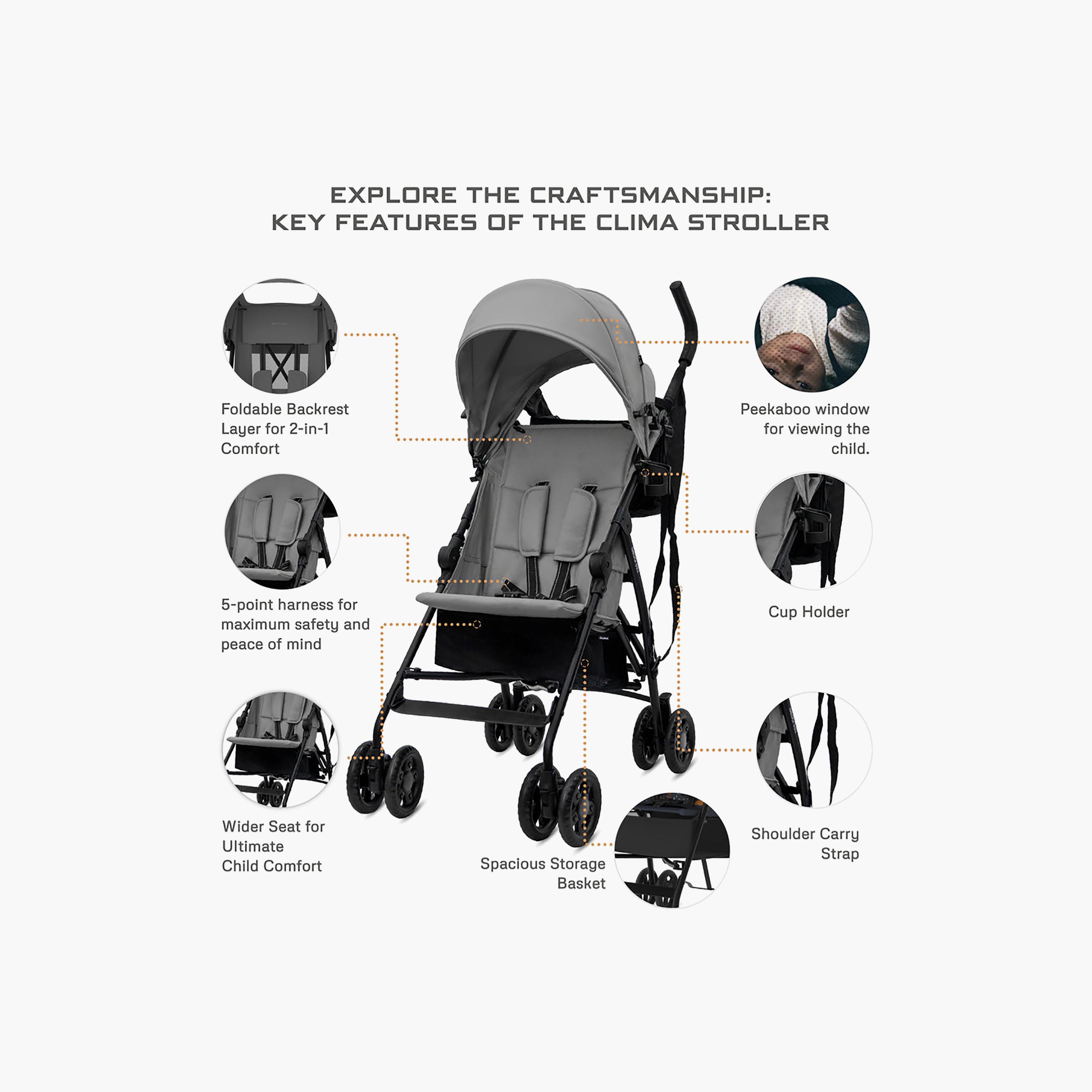 Neobreez Clima Compact Umbrella Stroller - 6 Months - 4 Years - 22 kg-baby-gear-strollersandprams-strollers-image-13