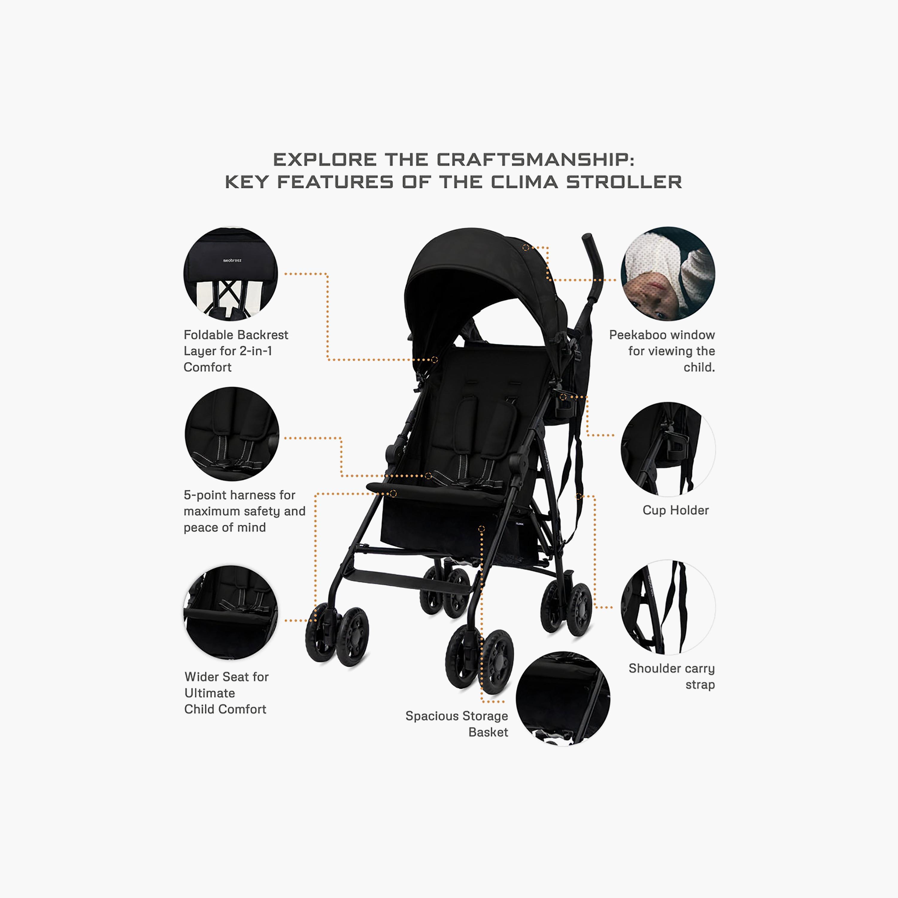 Neobreez Clima Compact Umbrella Stroller - 6 Months - 4 Years - 22 kg-baby-gear-strollersandprams-strollers-image-14