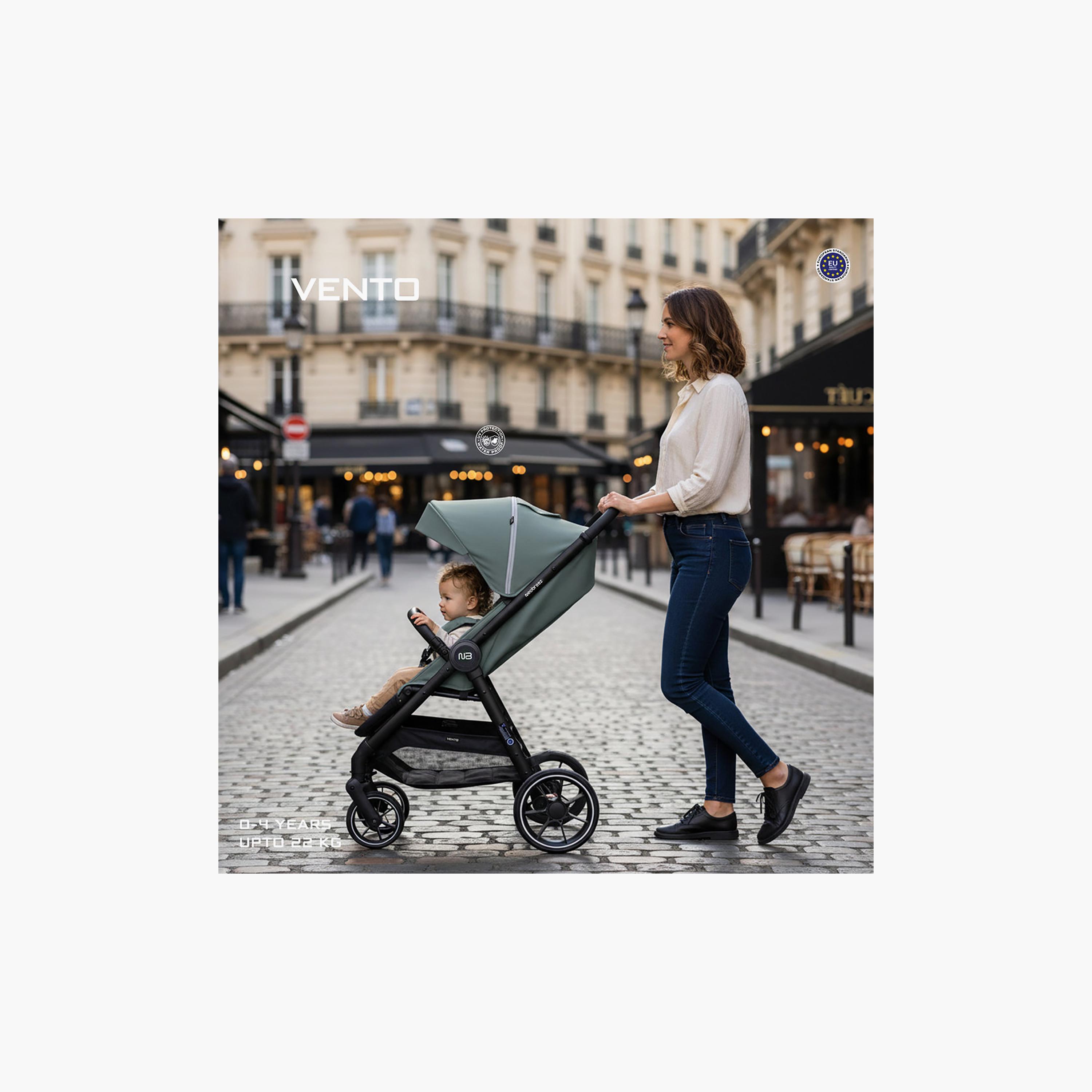 Neobreez Vento All Terrain One Hand Fold Stroller with Canopy & LED Lights - 0-4 Years - 22 kg-baby-gear-strollersandprams-strollers-image-20