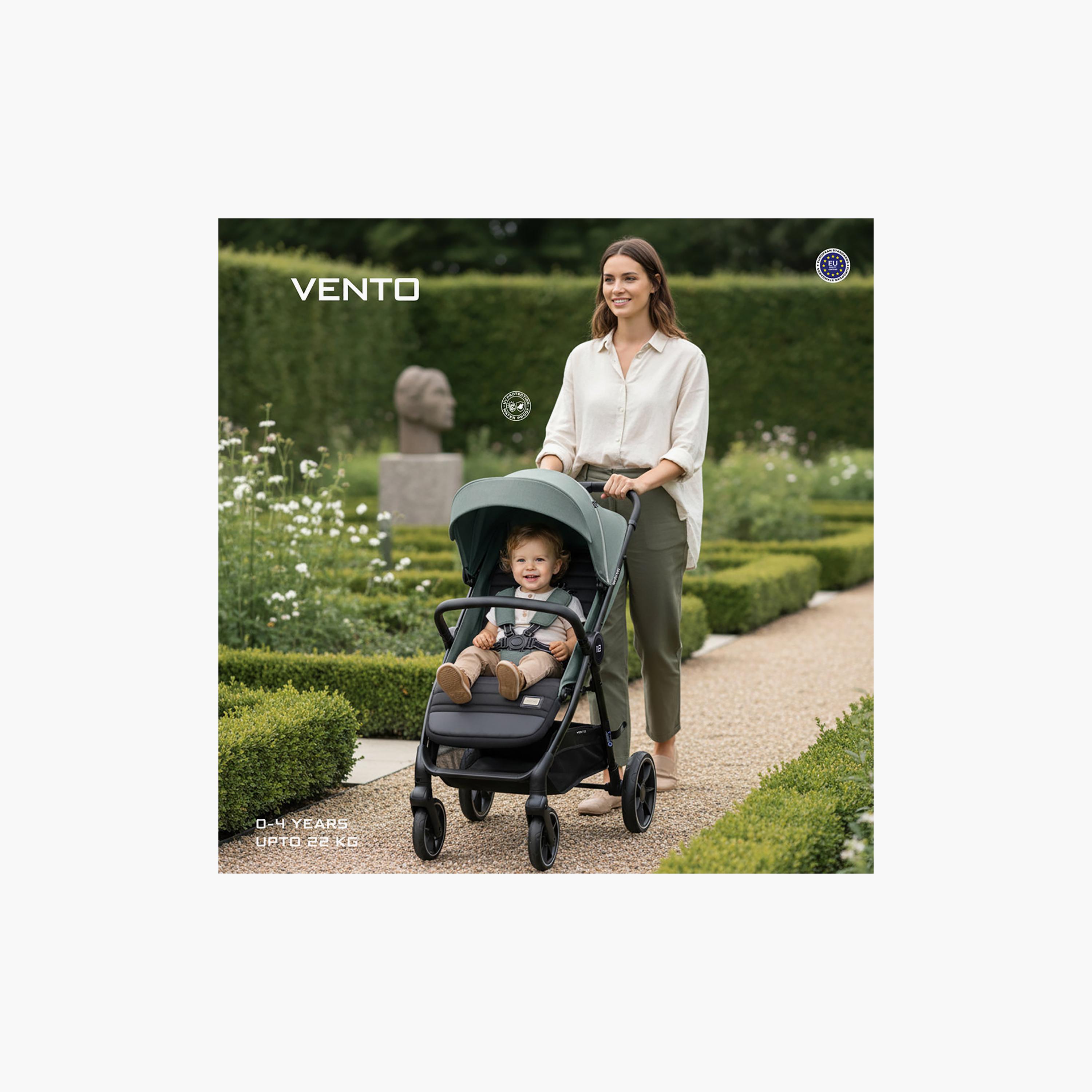 Neobreez Vento All Terrain One Hand Fold Stroller with Canopy & LED Lights - 0-4 Years - 22 kg-baby-gear-strollersandprams-strollers-image-3
