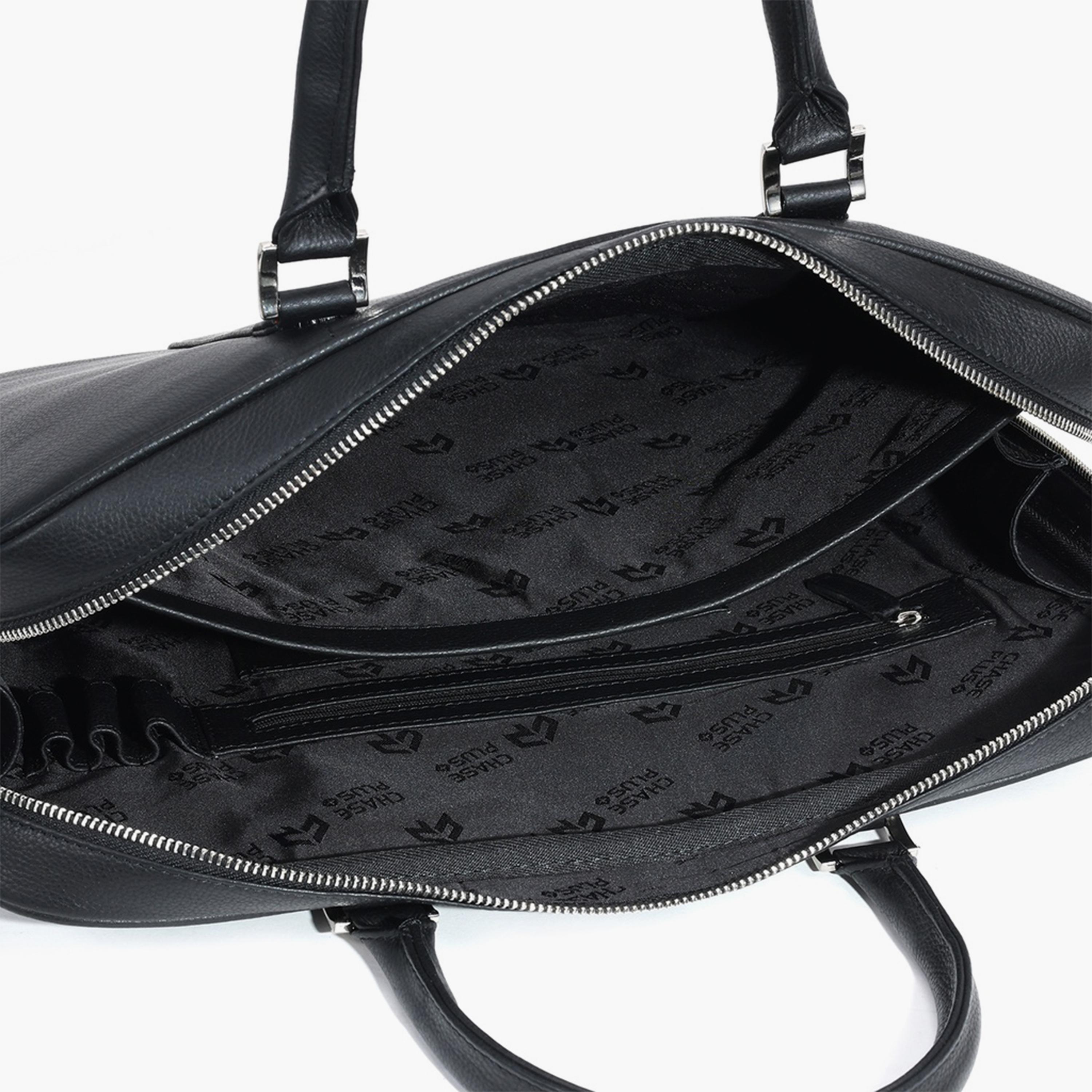 Chase Plus Domino Laptop Bag Willow Black-men-bags-image-6