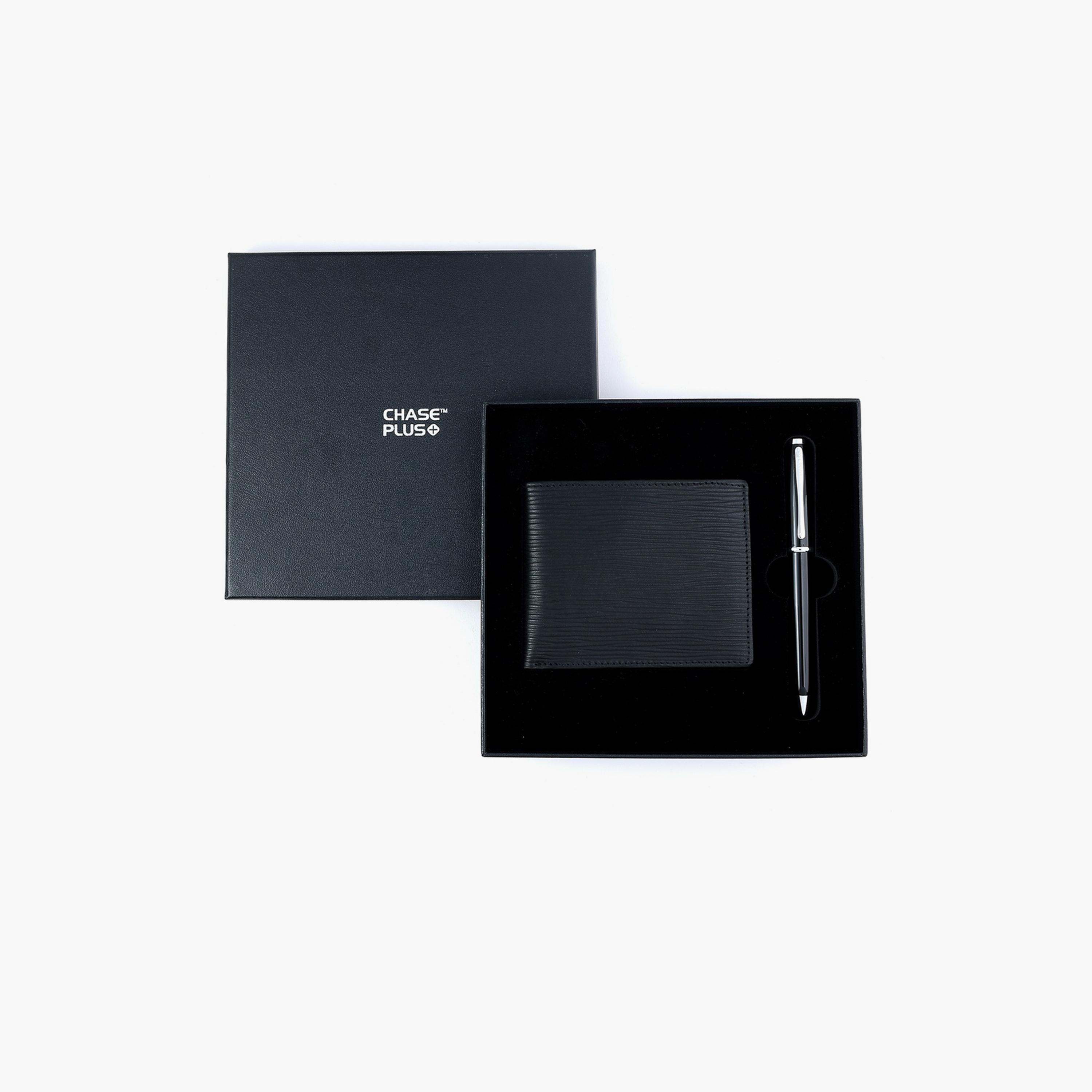 Chase Plus Wallet And Pen Business Gift Set-men-beltsandwallets-wallets-image-1