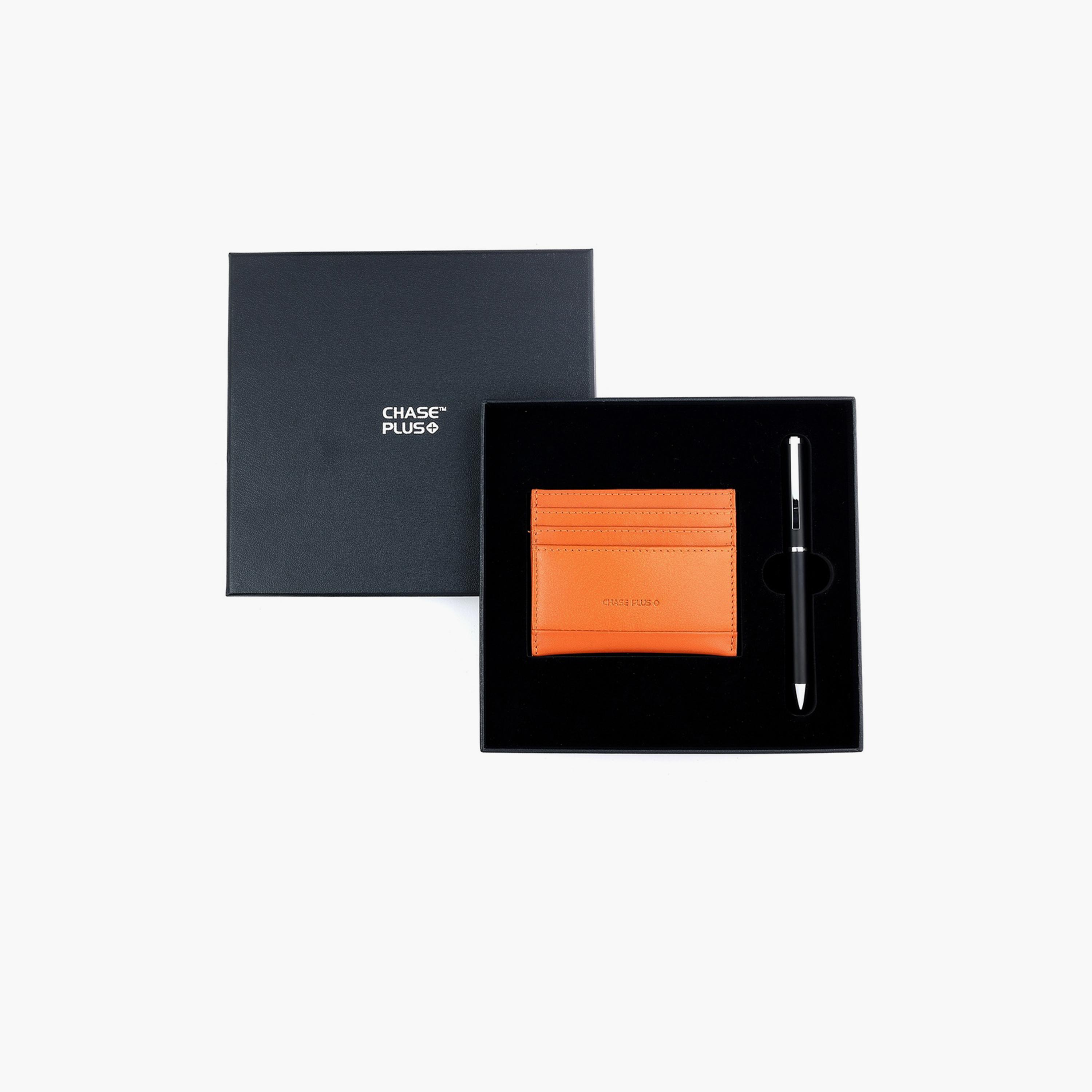 Chase Plus Credit Card Holder And Pen Business Gift Set-men-beltsandwallets-wallets-image-1