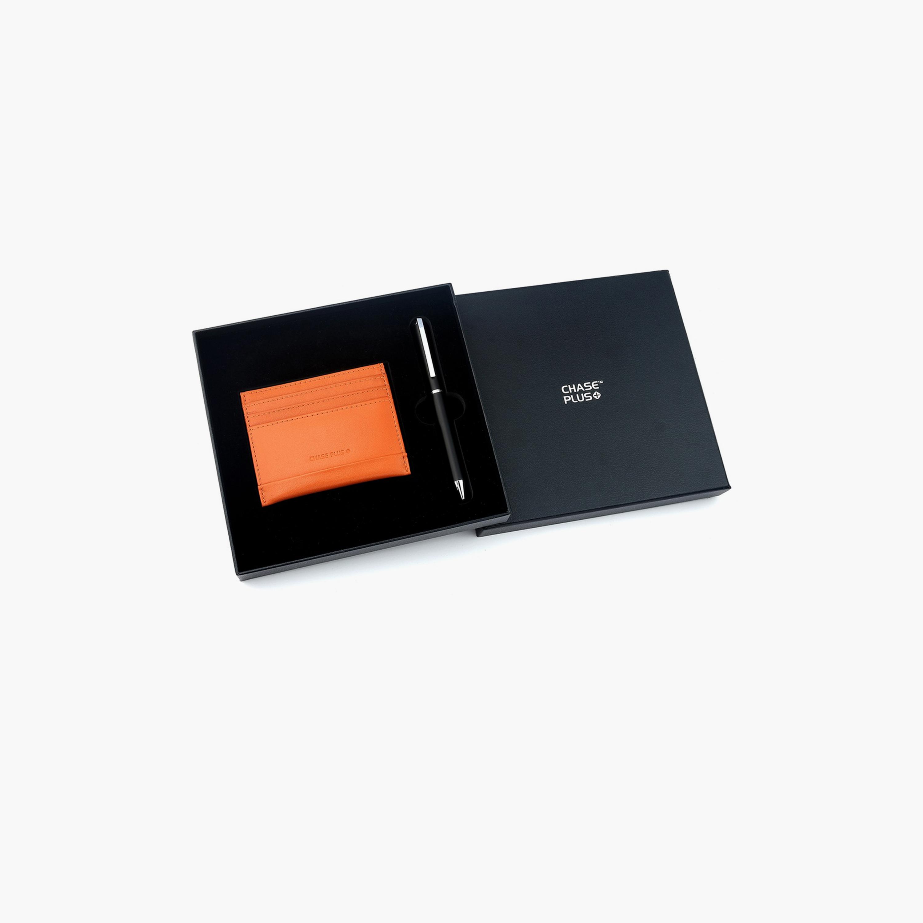 Chase Plus Credit Card Holder And Pen Business Gift Set-men-beltsandwallets-wallets-image-2