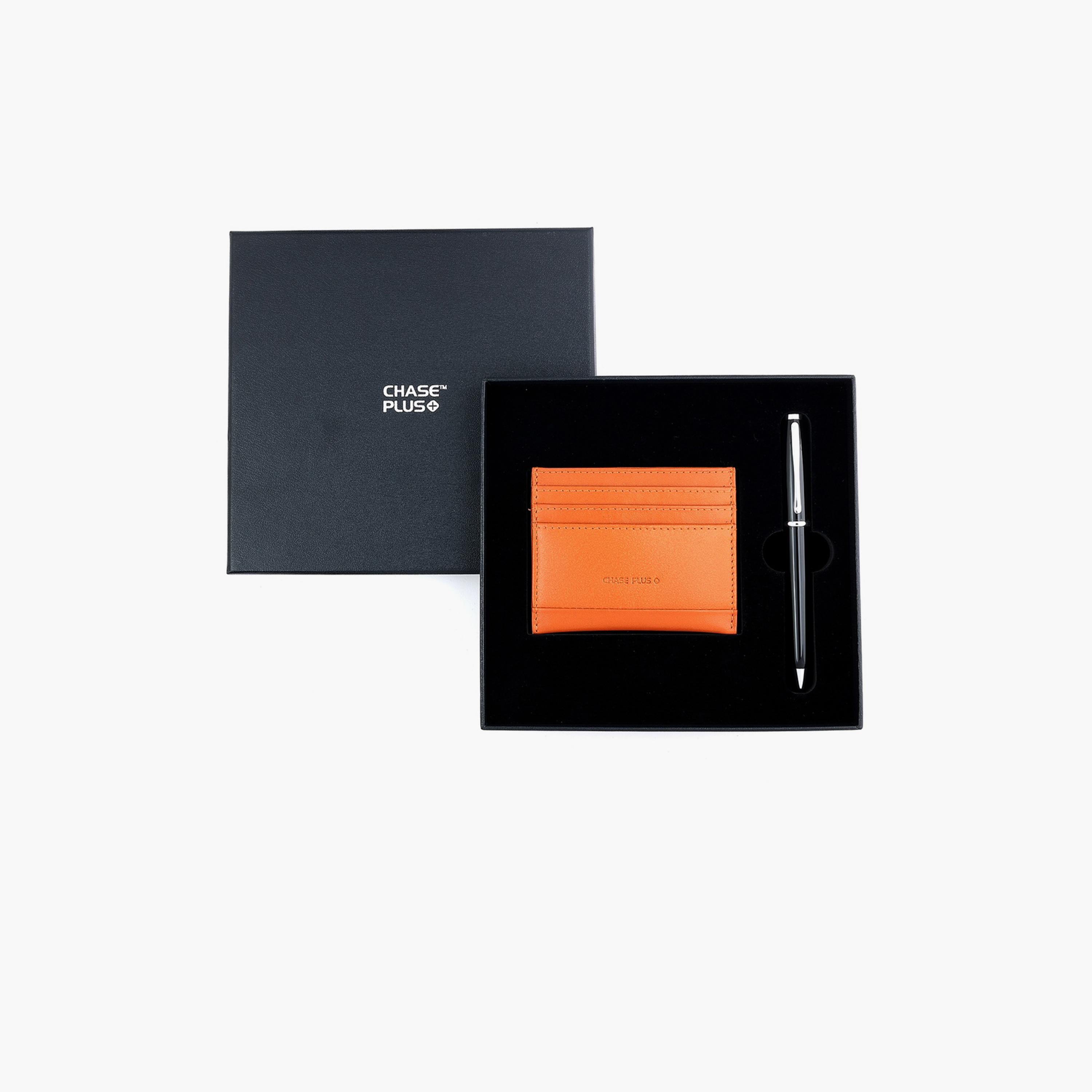 Chase Plus Credit Card Holder And Pen Business Gift Set-men-beltsandwallets-wallets-image-1