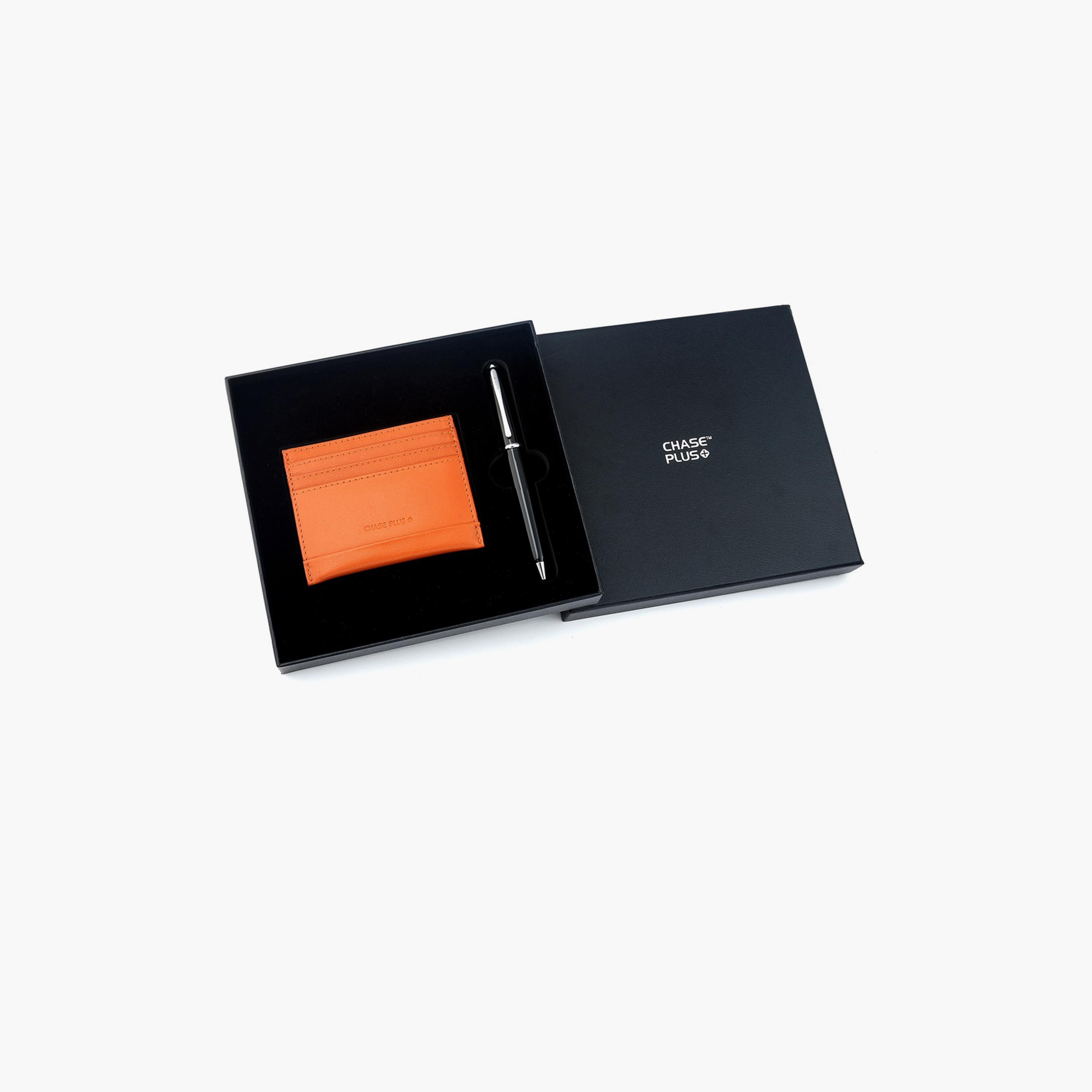 Chase Plus Credit Card Holder And Pen Business Gift Set-men-beltsandwallets-wallets-image-2