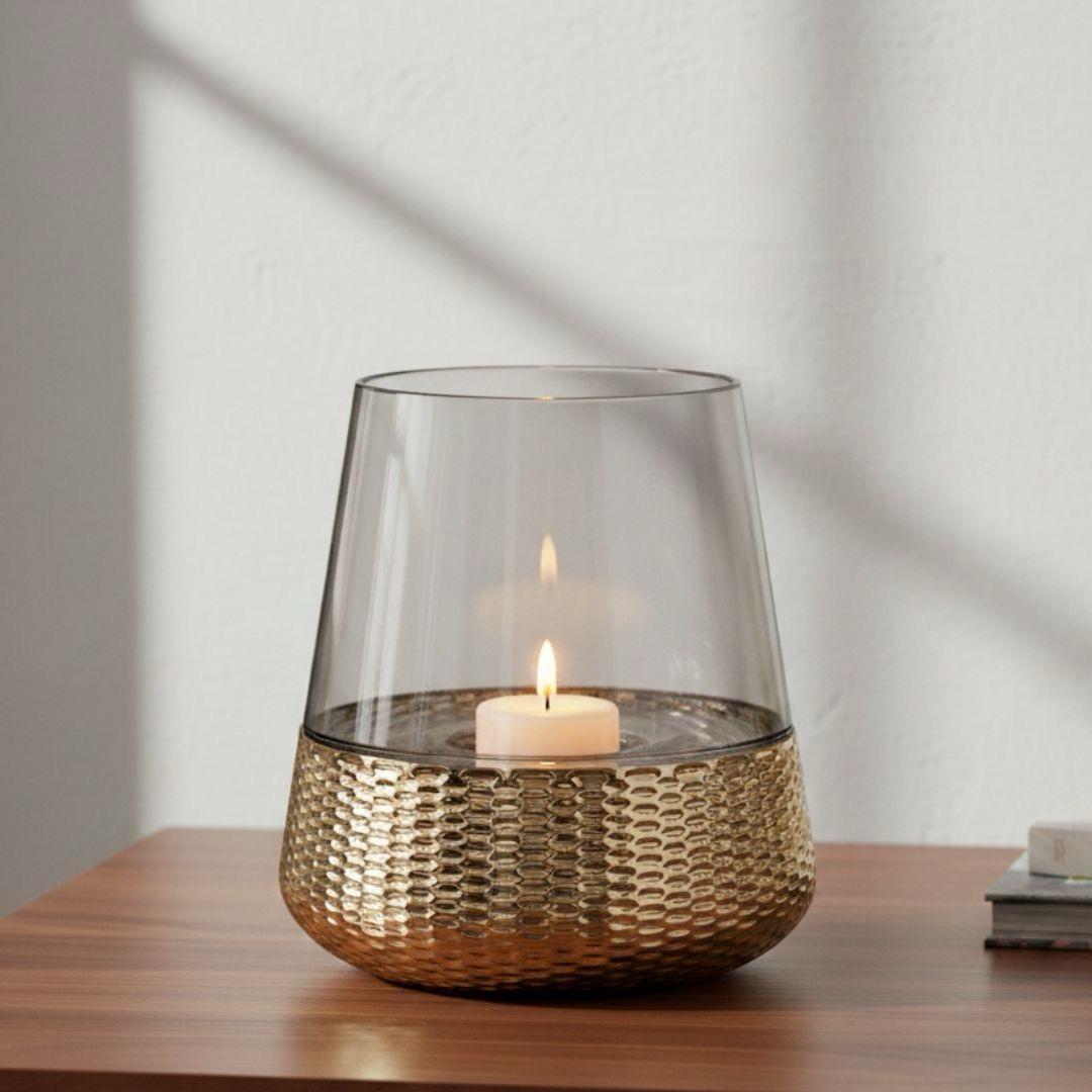 Vanity Living Glass Votive Candleholder - 26 cm