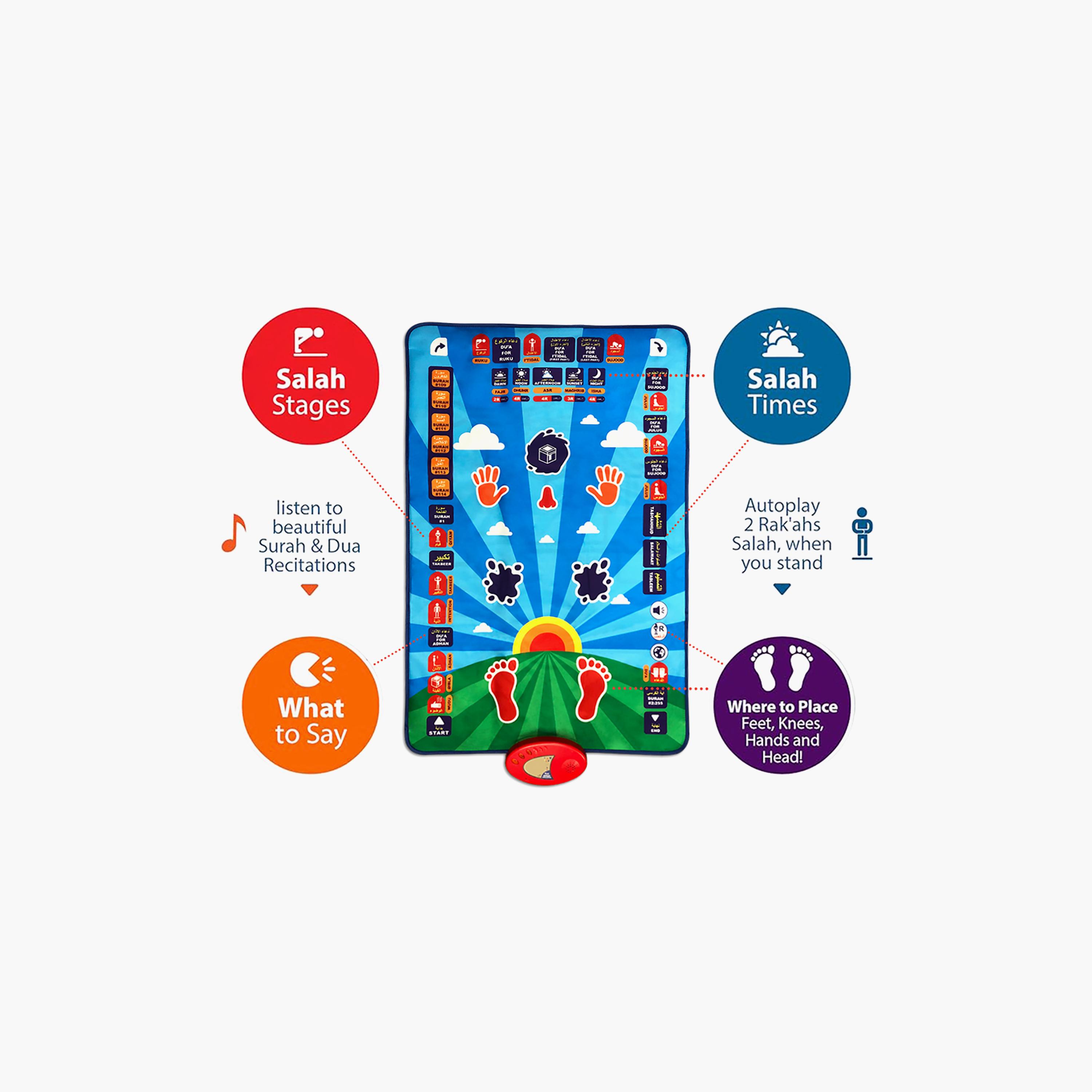 Little Story Islamic Prayer Learning Mat - Blue-baby-infantactivity-playpensandplaymats-image-4