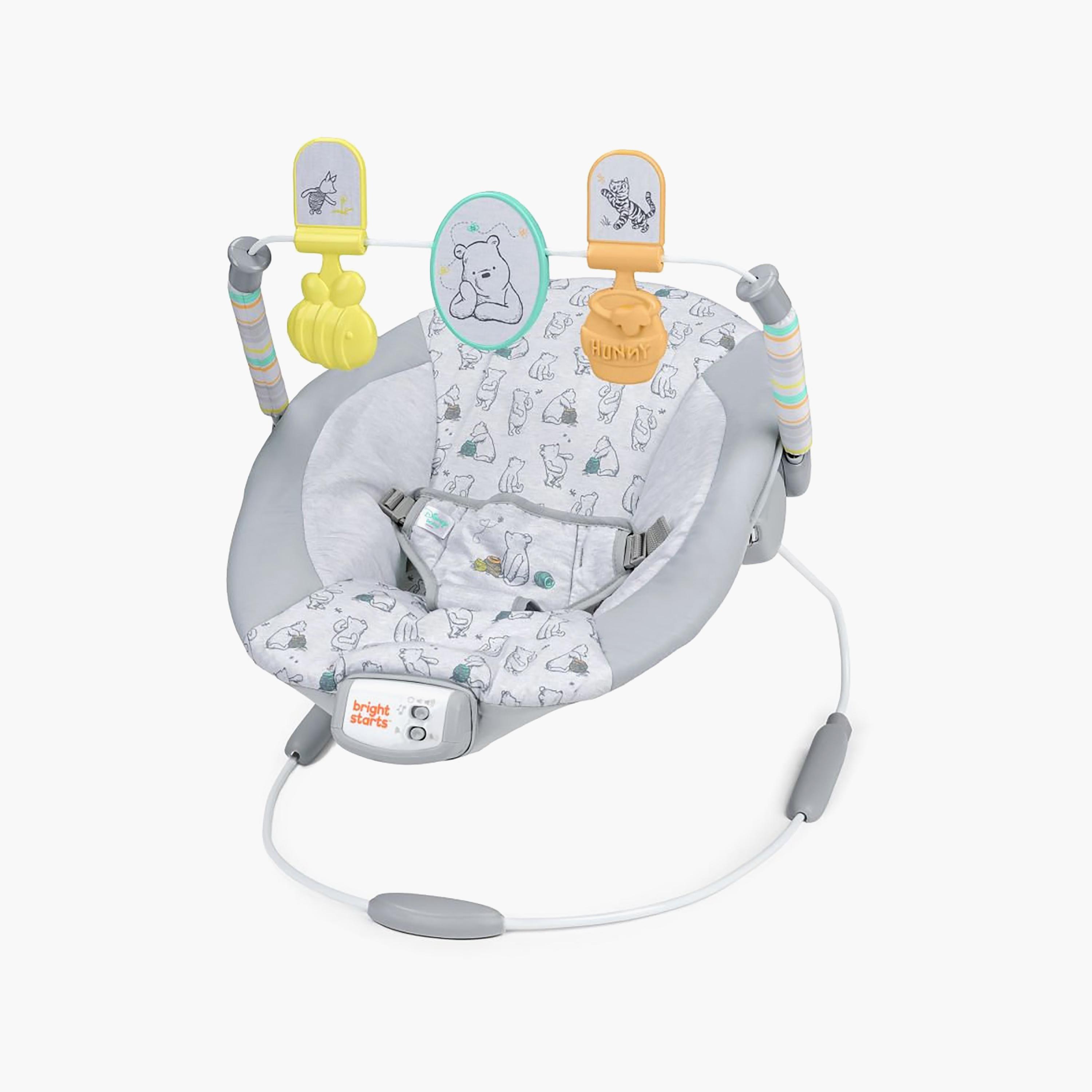 Bright Starts Winnie the Pooh Classic Pals Vibrating Bouncer - 0-6 Months-baby-infantactivity-bouncers-image-1
