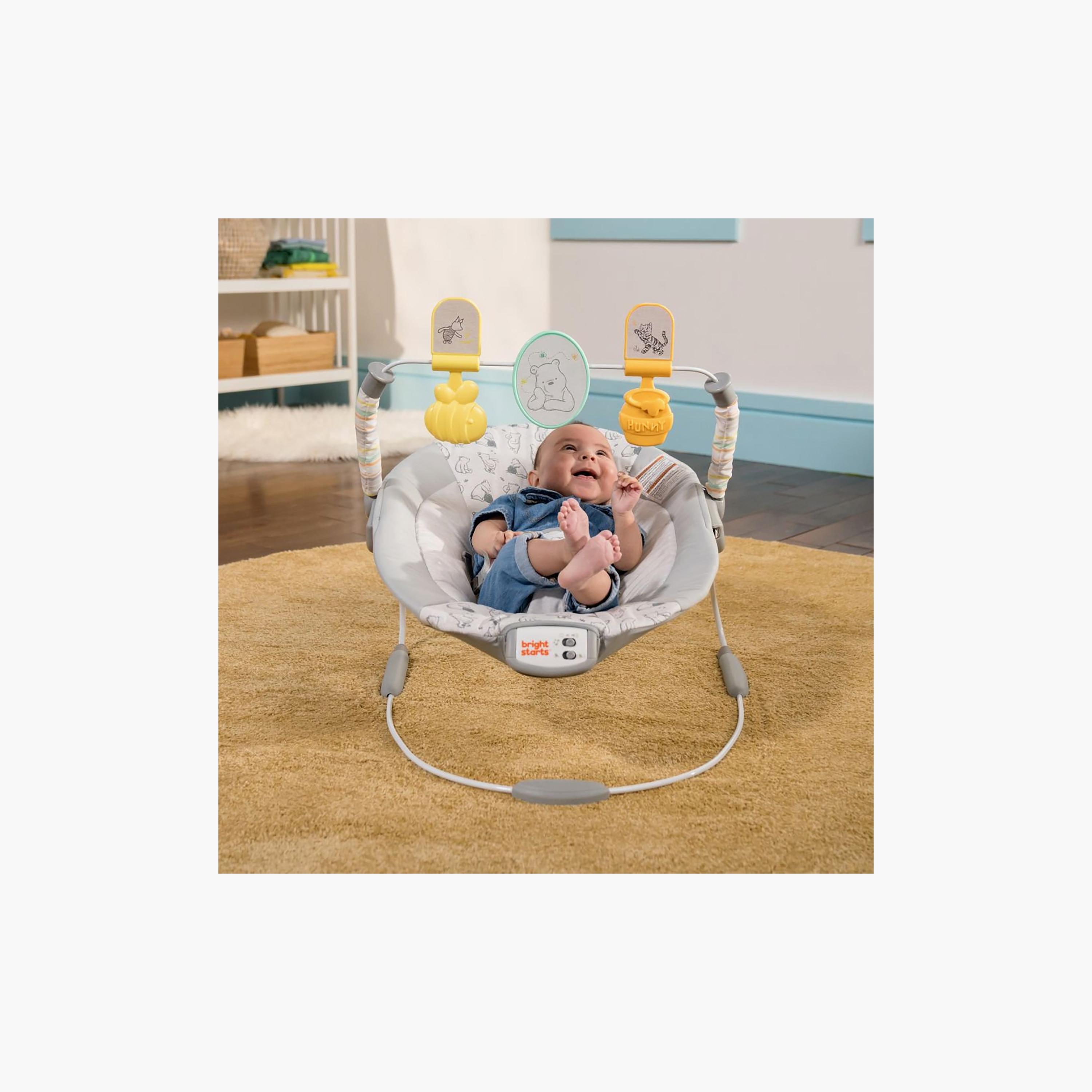 Bright Starts Winnie the Pooh Classic Pals Vibrating Bouncer - 0-6 Months-baby-infantactivity-bouncers-image-2