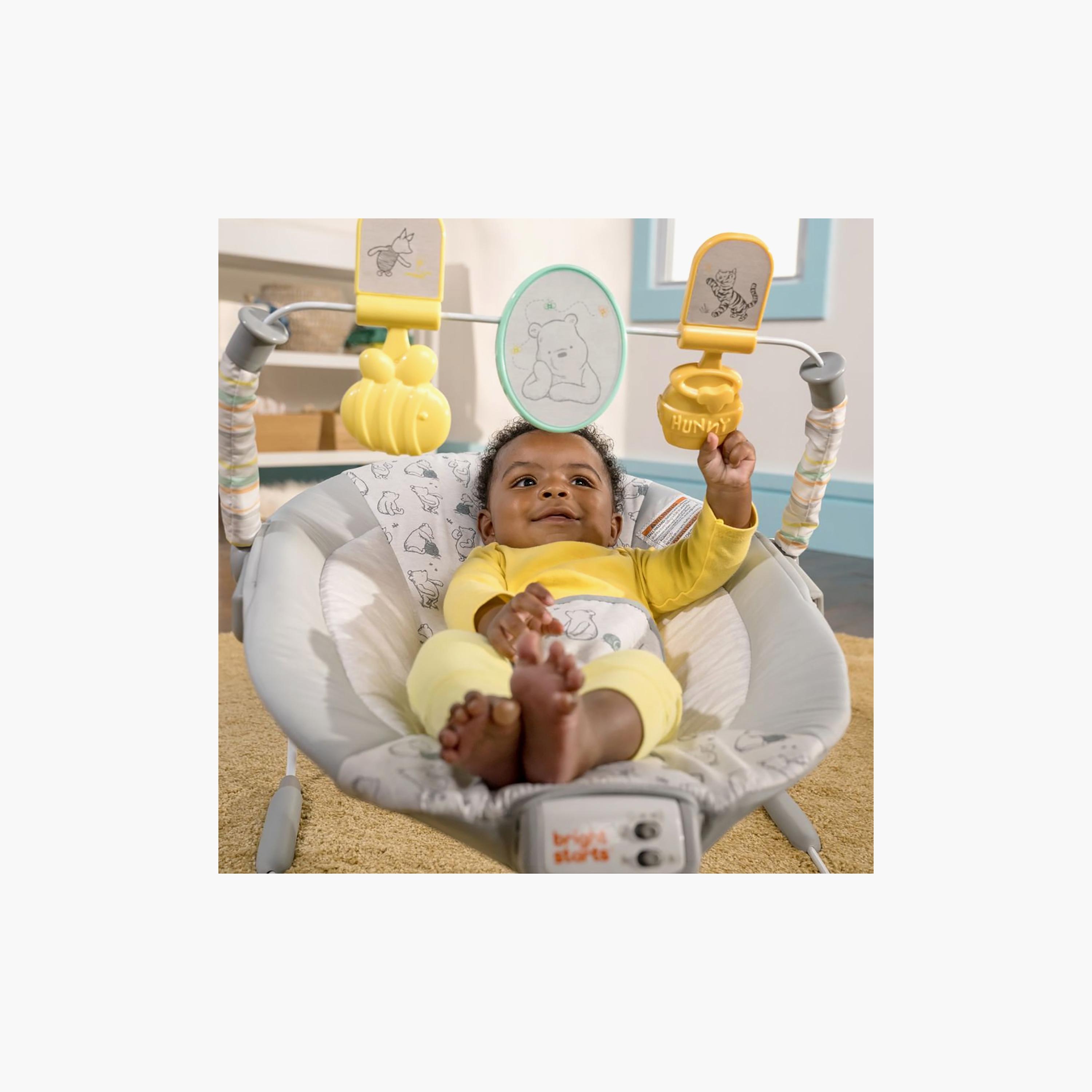 Bright Starts Winnie the Pooh Classic Pals Vibrating Bouncer - 0-6 Months-baby-infantactivity-bouncers-image-3