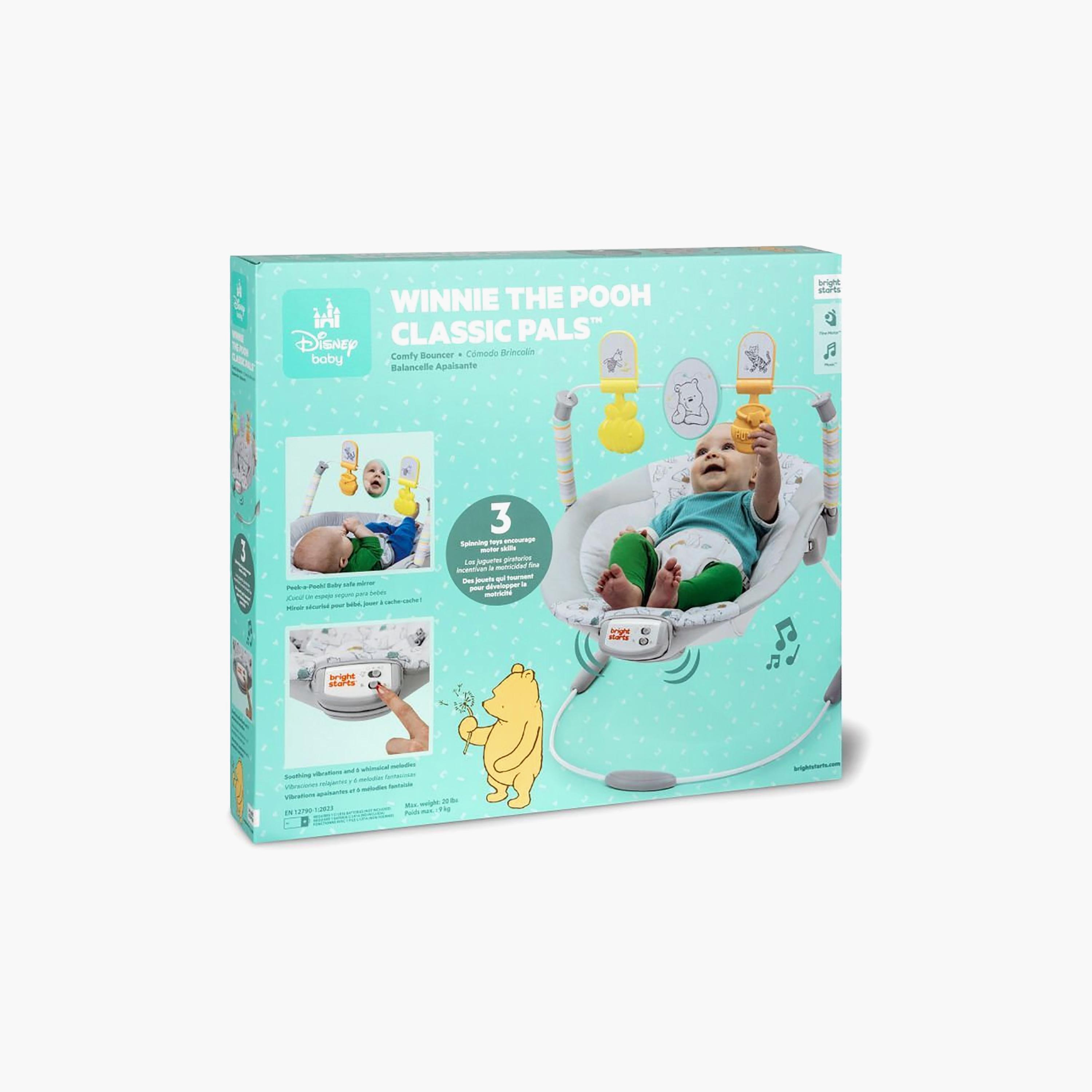 Bright Starts Winnie the Pooh Classic Pals Vibrating Bouncer - 0-6 Months-baby-infantactivity-bouncers-image-8