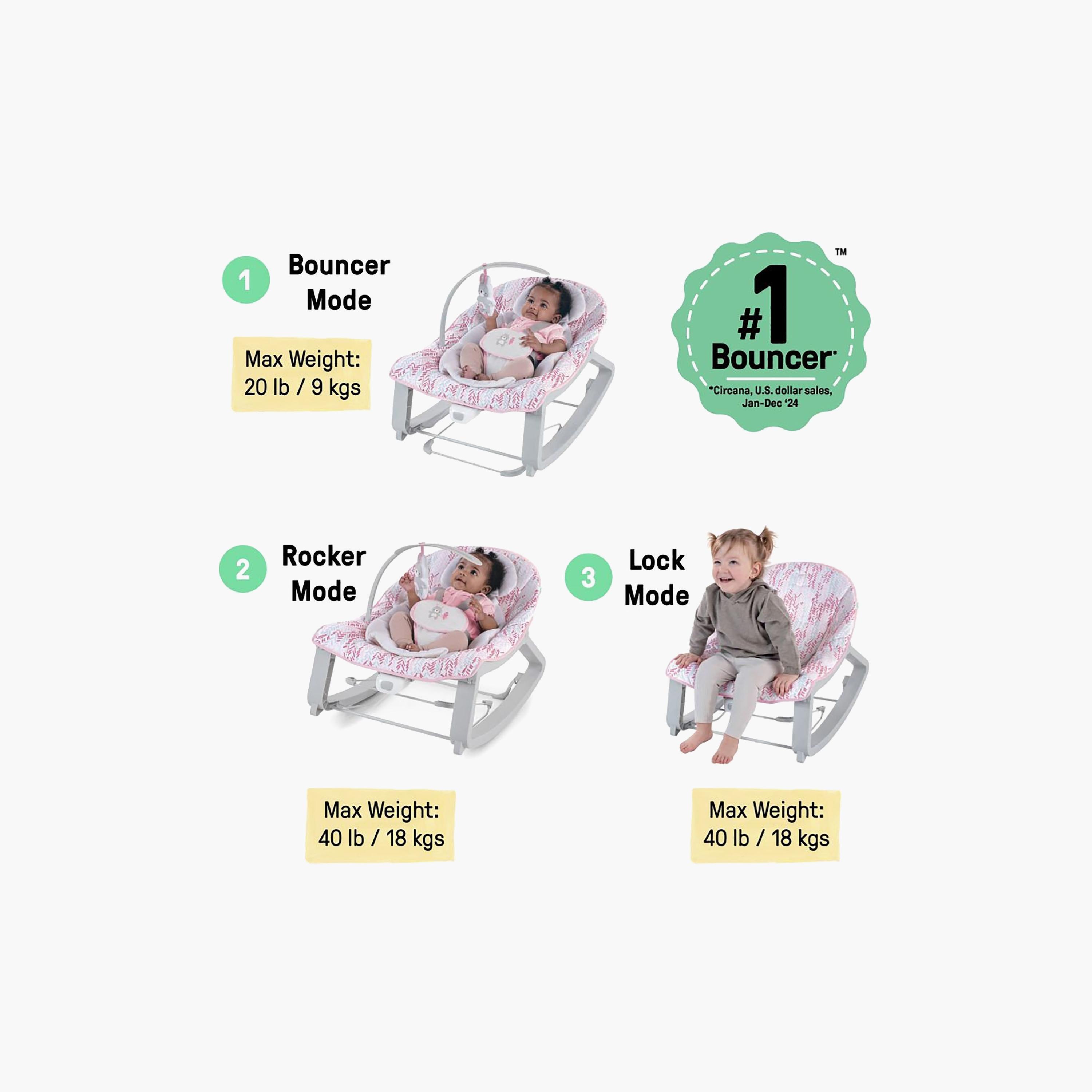 Ingenuity Lily Keep Cozy 3-in-1 Grow with Me Baby Bouncer & Rocker - 0-30 Months-baby-infantactivity-bouncers-image-7