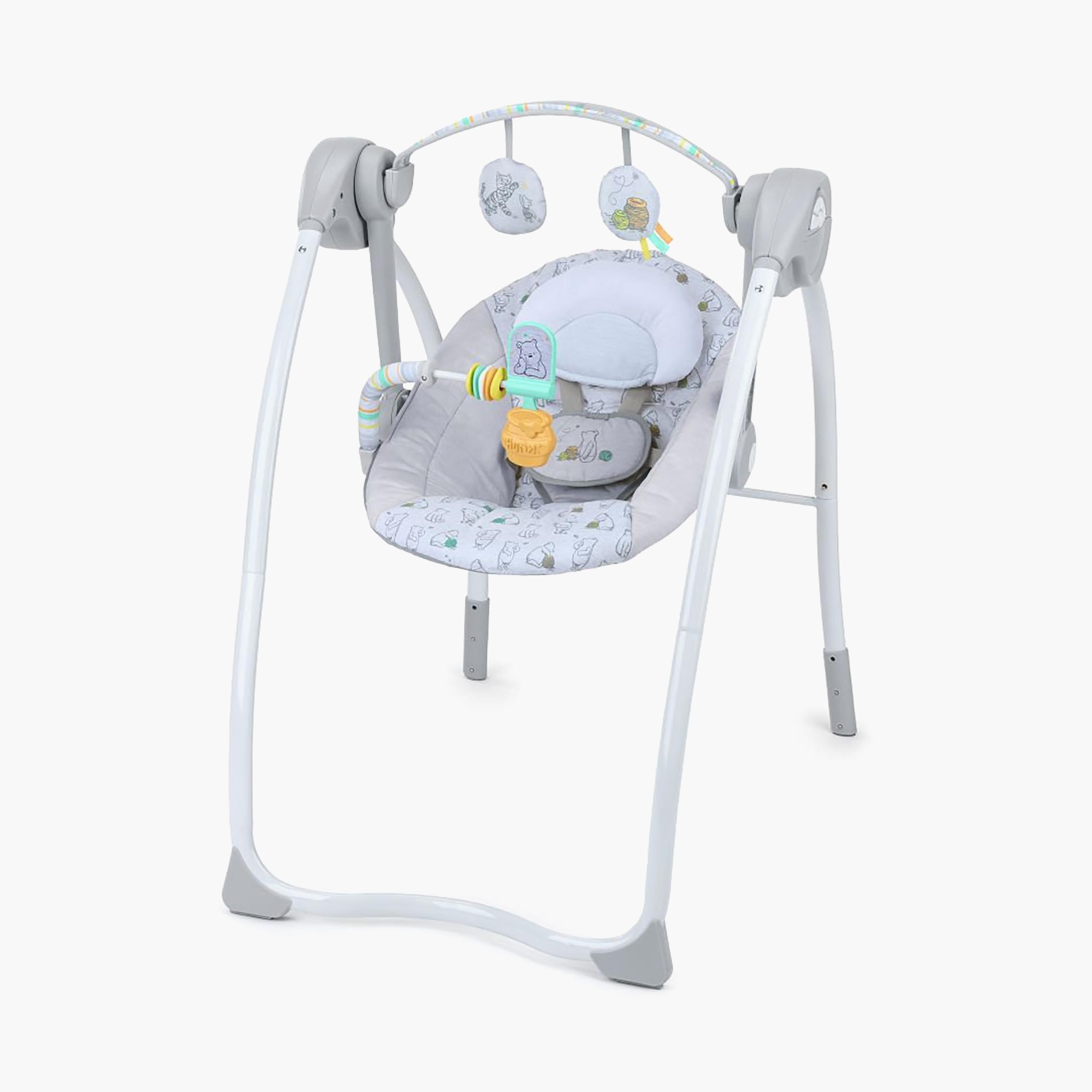Bright Starts Winnie the Pooh Classic Pals Milestone Swing - 0-9 Months-baby-infantactivity-swings-image-1