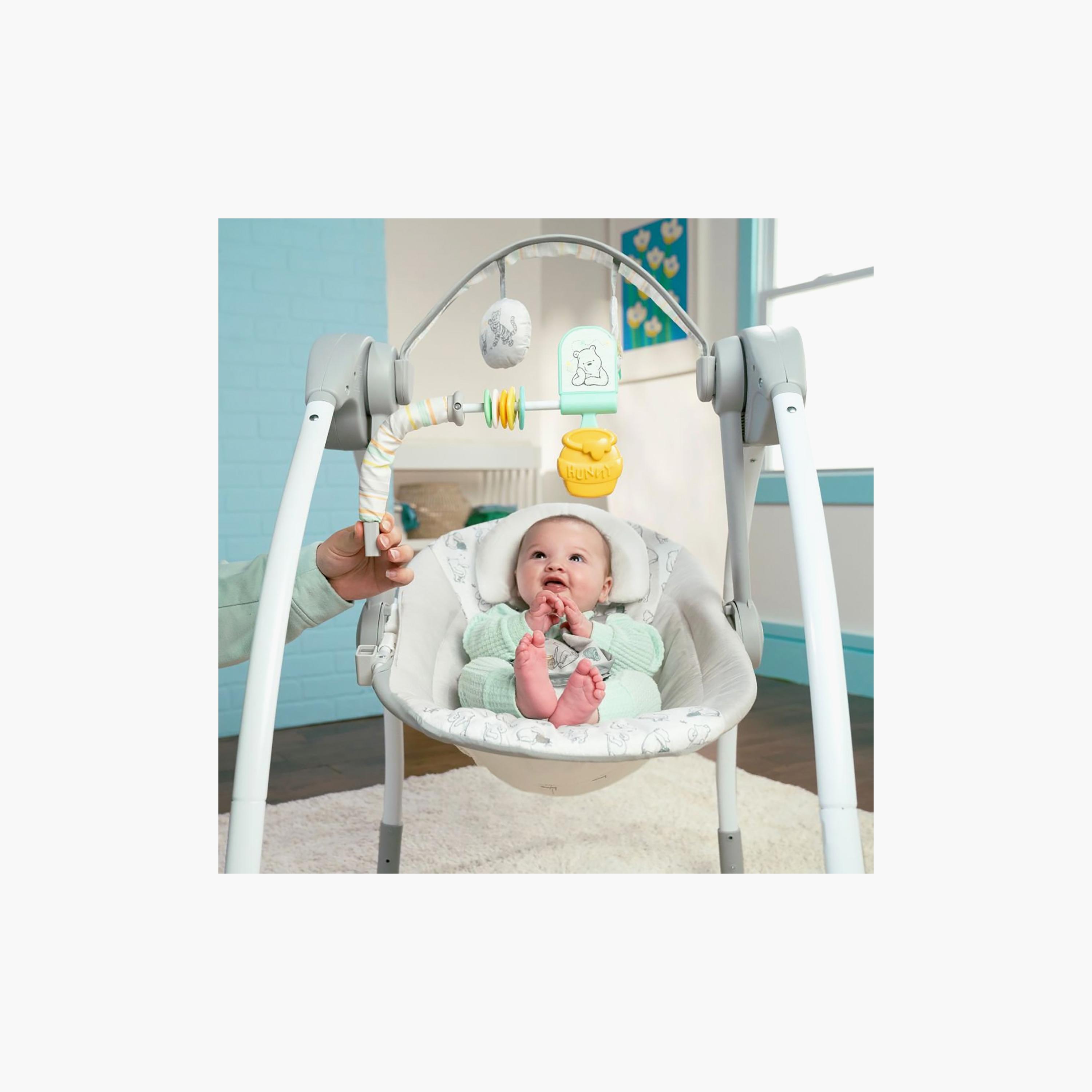 Bright Starts Winnie the Pooh Classic Pals Milestone Swing - 0-9 Months-baby-infantactivity-swings-image-2