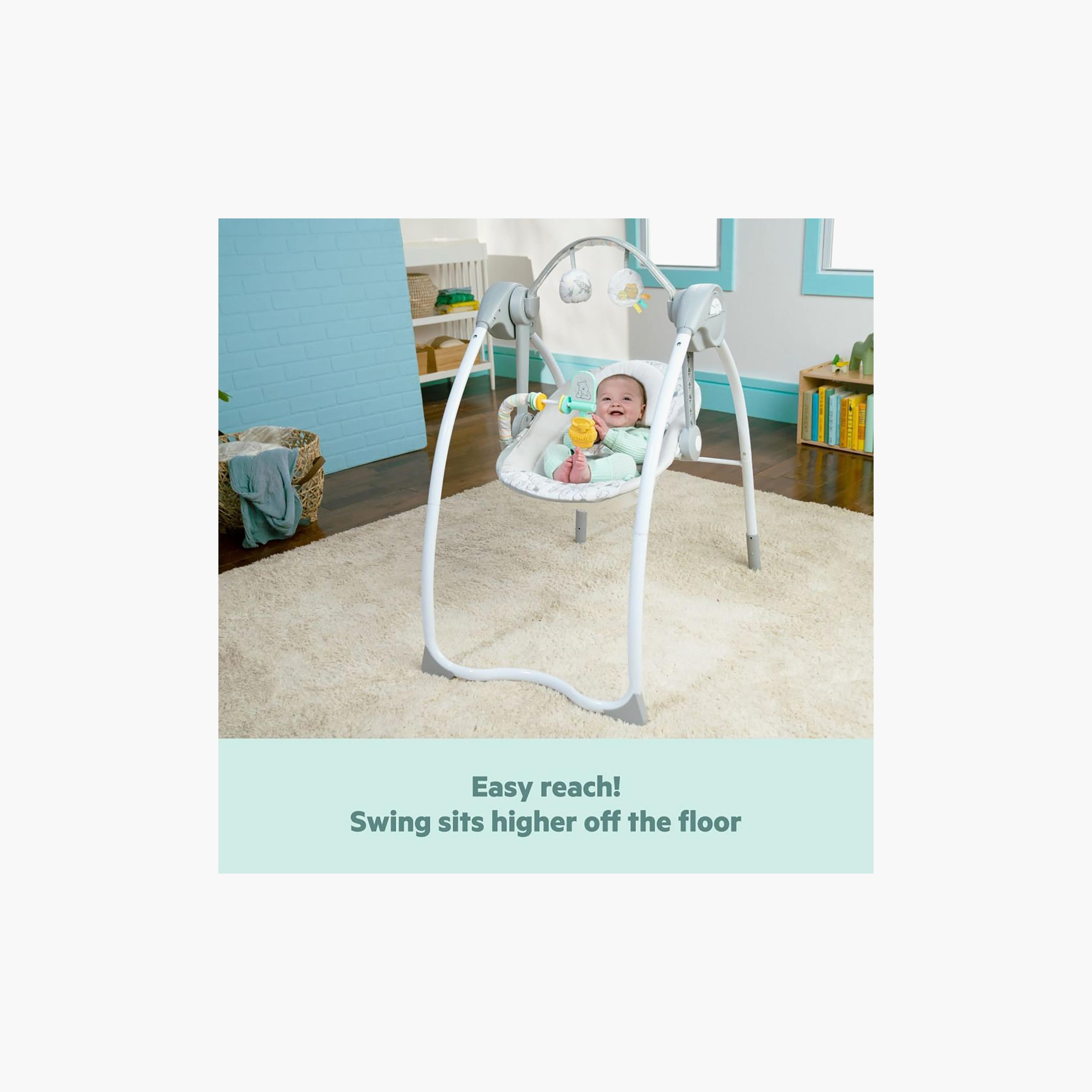 Bright Starts Winnie the Pooh Classic Pals Milestone Swing - 0-9 Months-baby-infantactivity-swings-image-3