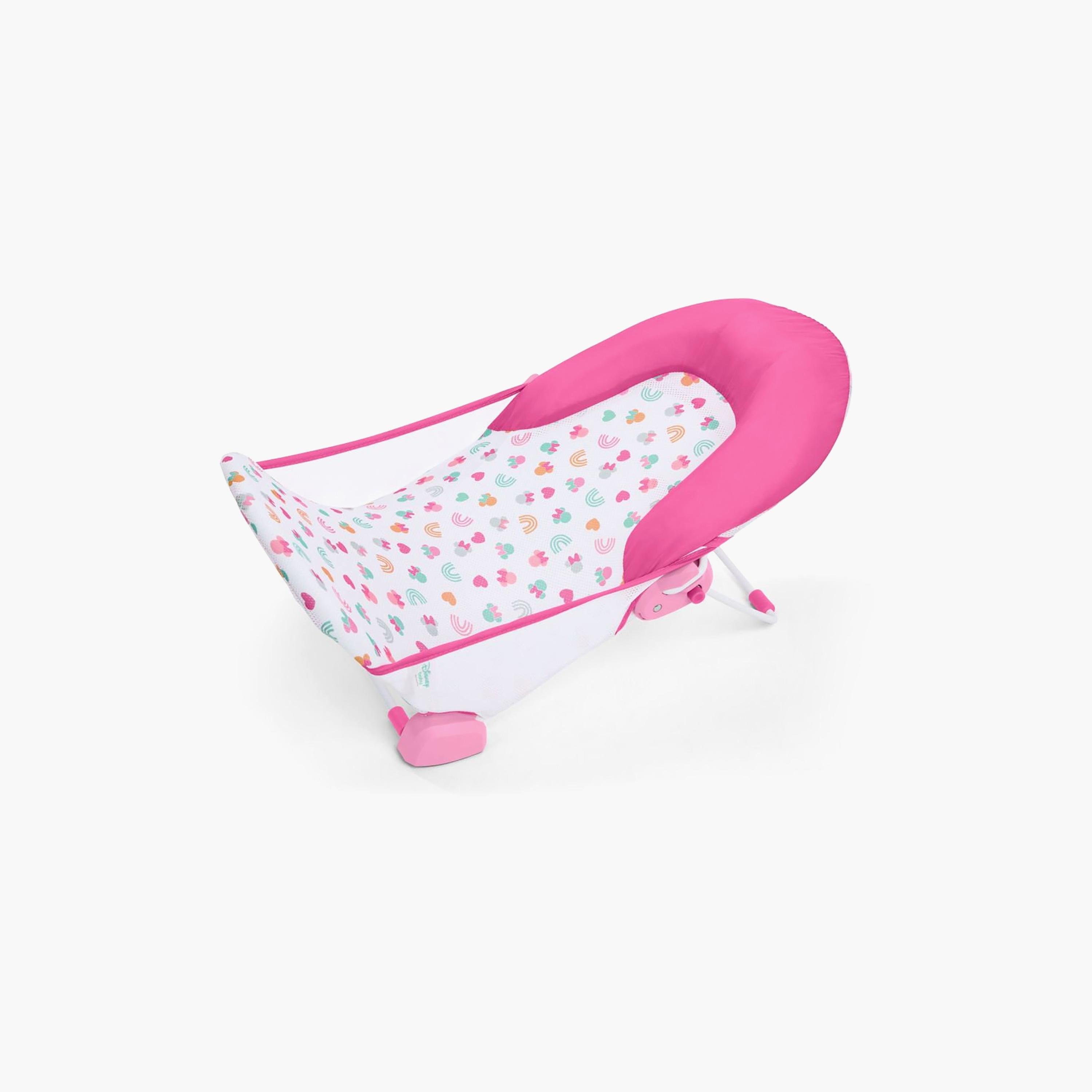 Bright Starts Minnie Mouse Foldaway 2-Position Baby Bath Seat - 0-6 Months-baby-bathandcare-bathtubs-image-1