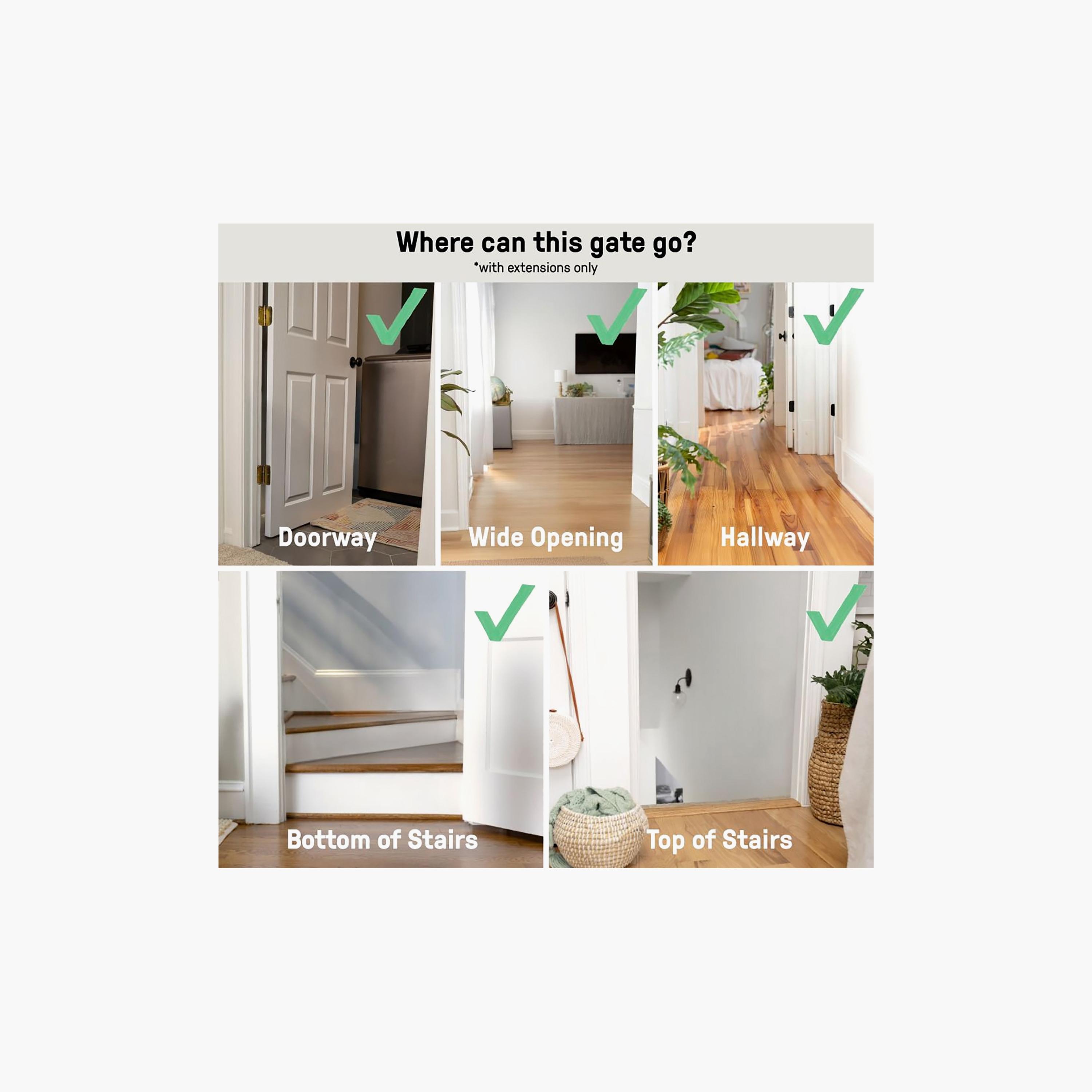 Ingenuity Doorway Series Hands Free Open Gate - 0-6 Months-baby-healthandsafety-babyproofing-image-5