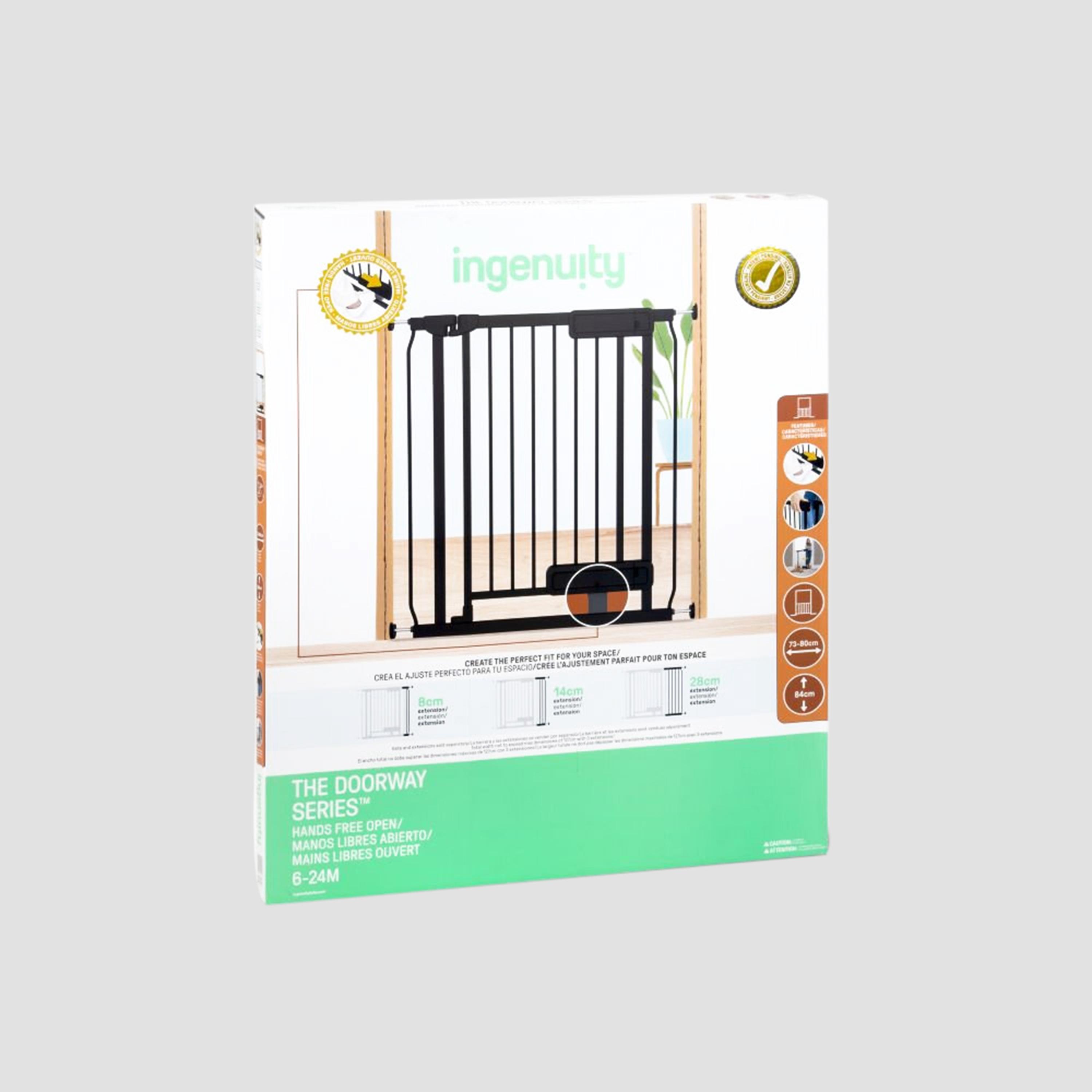 Ingenuity Doorway Series Hands Free Open Gate - 0-6 Months-baby-healthandsafety-babyproofing-image-8